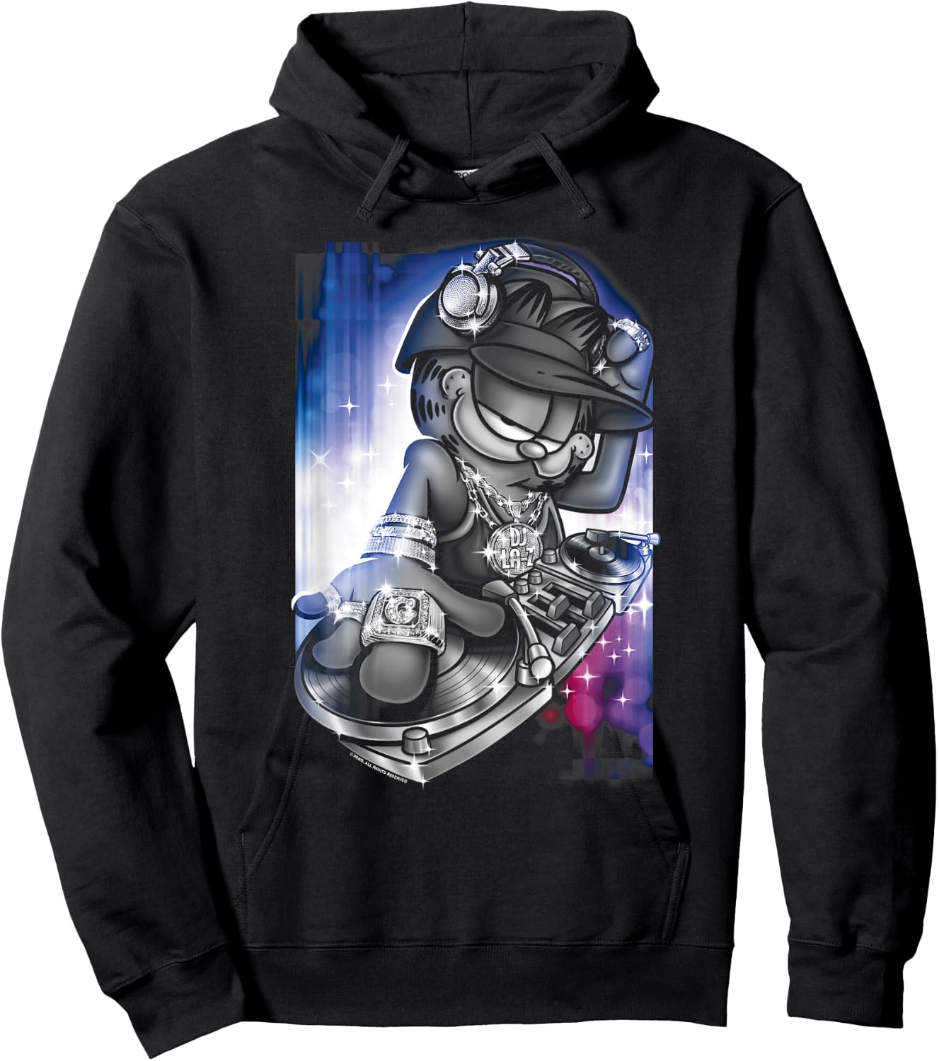 Garfield DJ Lazy Hoodie - Hoodie | Black