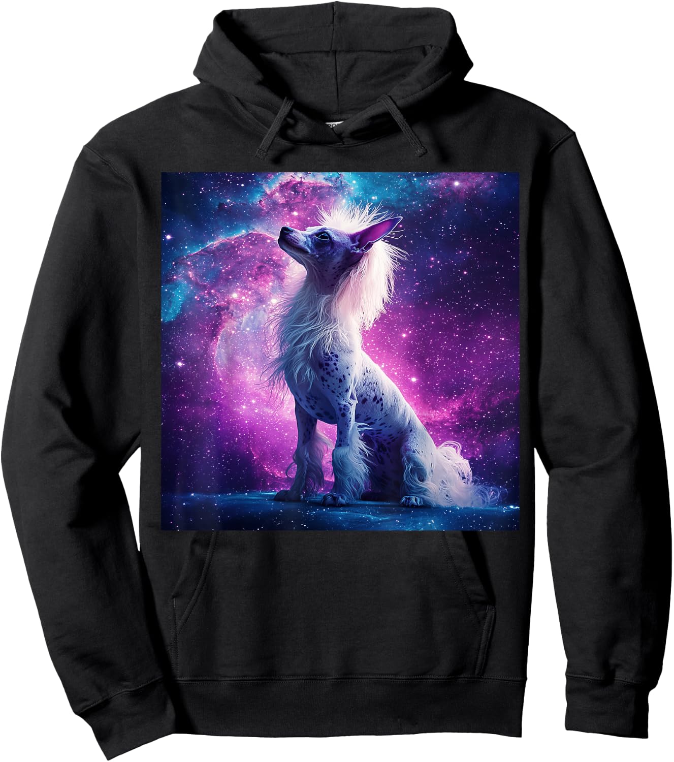 Chinese Crested Dog Magical Galaxy Hoodie - Hoodie | Black