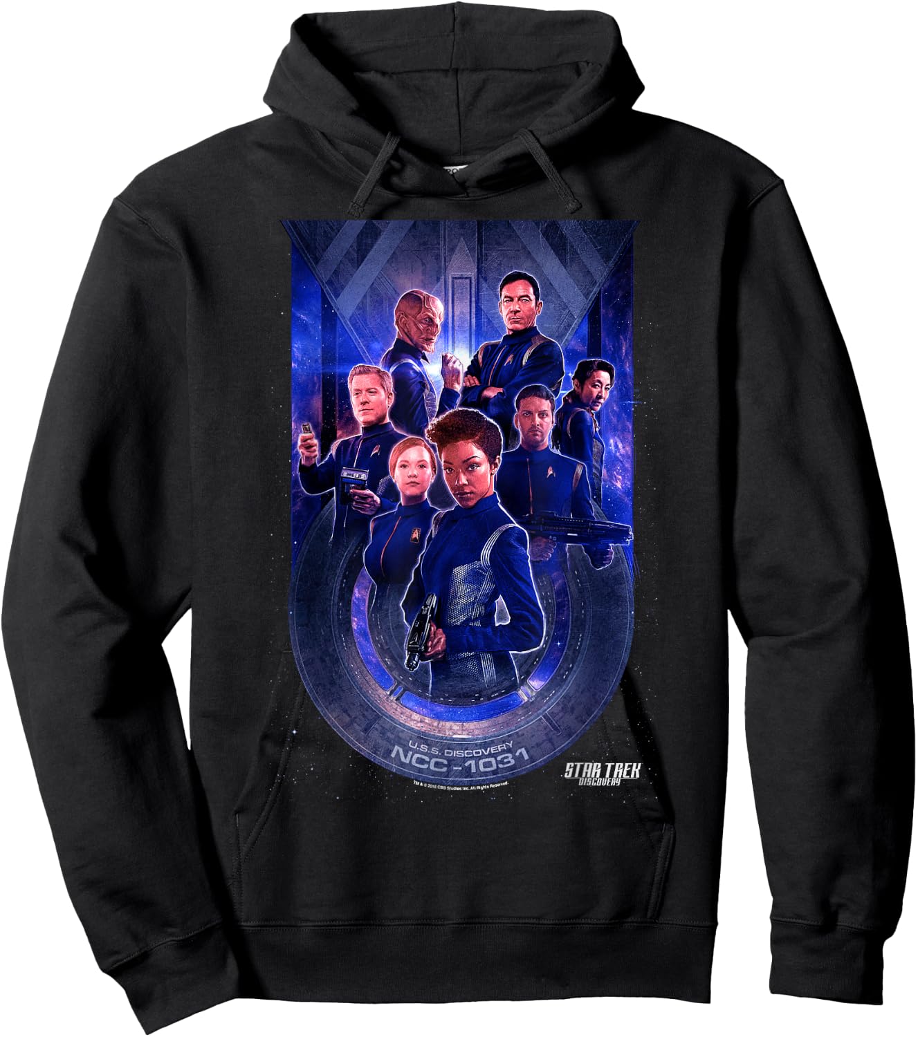 Star Trek Discovery Group Poster Hoodie - Hoodie | Black