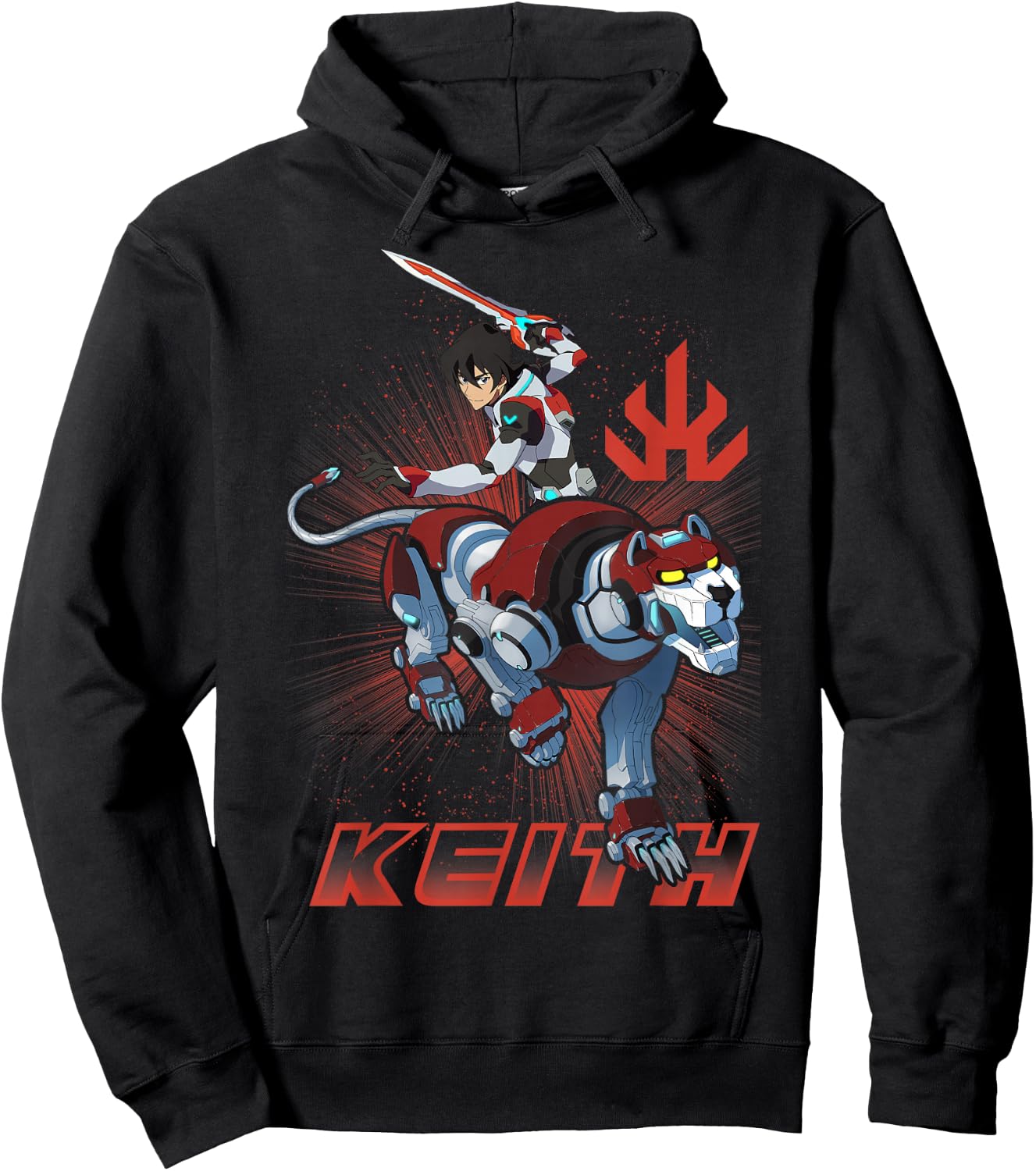 Voltron Legendary Defenders Paladin Keith Logo Hoodie - Hoodie | Black