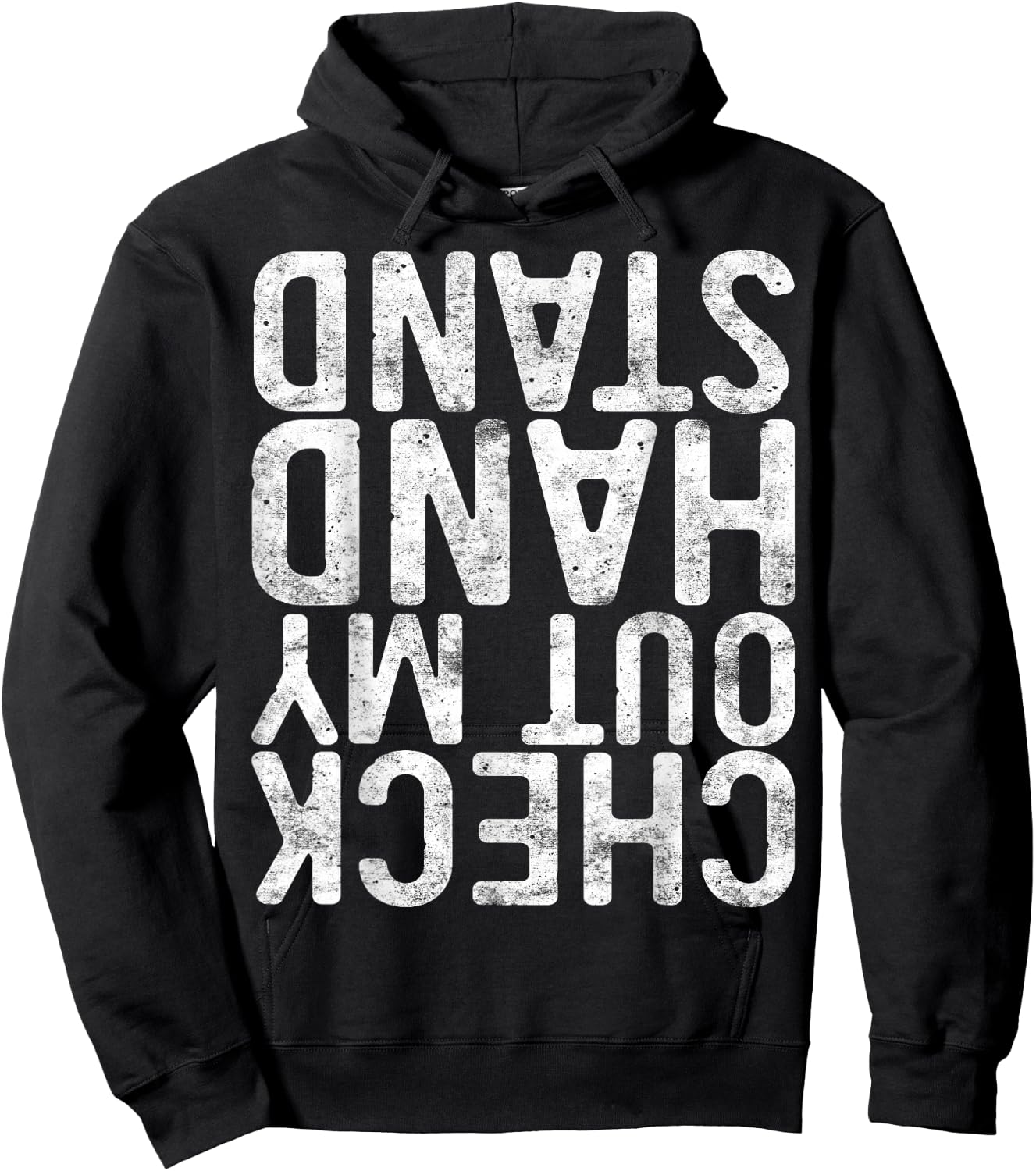 Check Out My Handstand Shirt Adult Boy Girl Funny Gymnastics Hoodie - Hoodie | Black