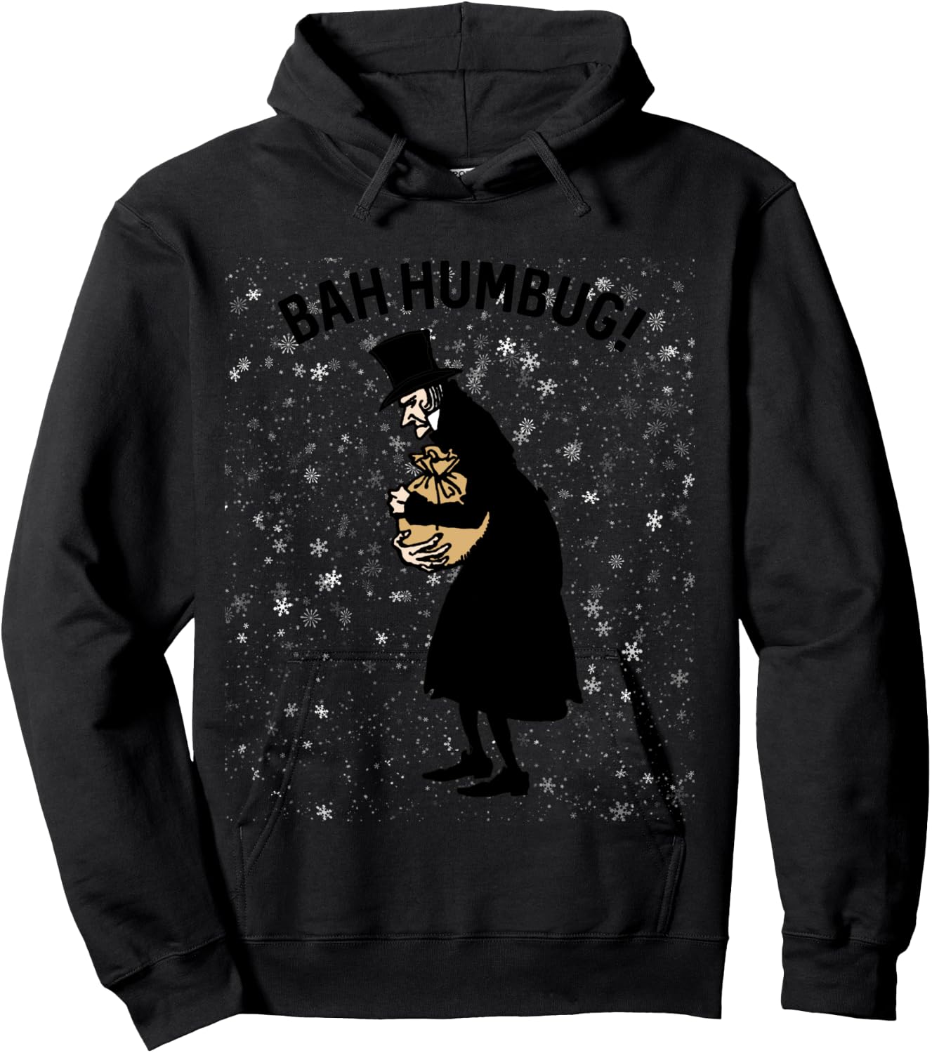 Retro Christmas Scrooge Bah Humbug Shirt-Xmas Scrooge Hoodie - Hoodie | Black