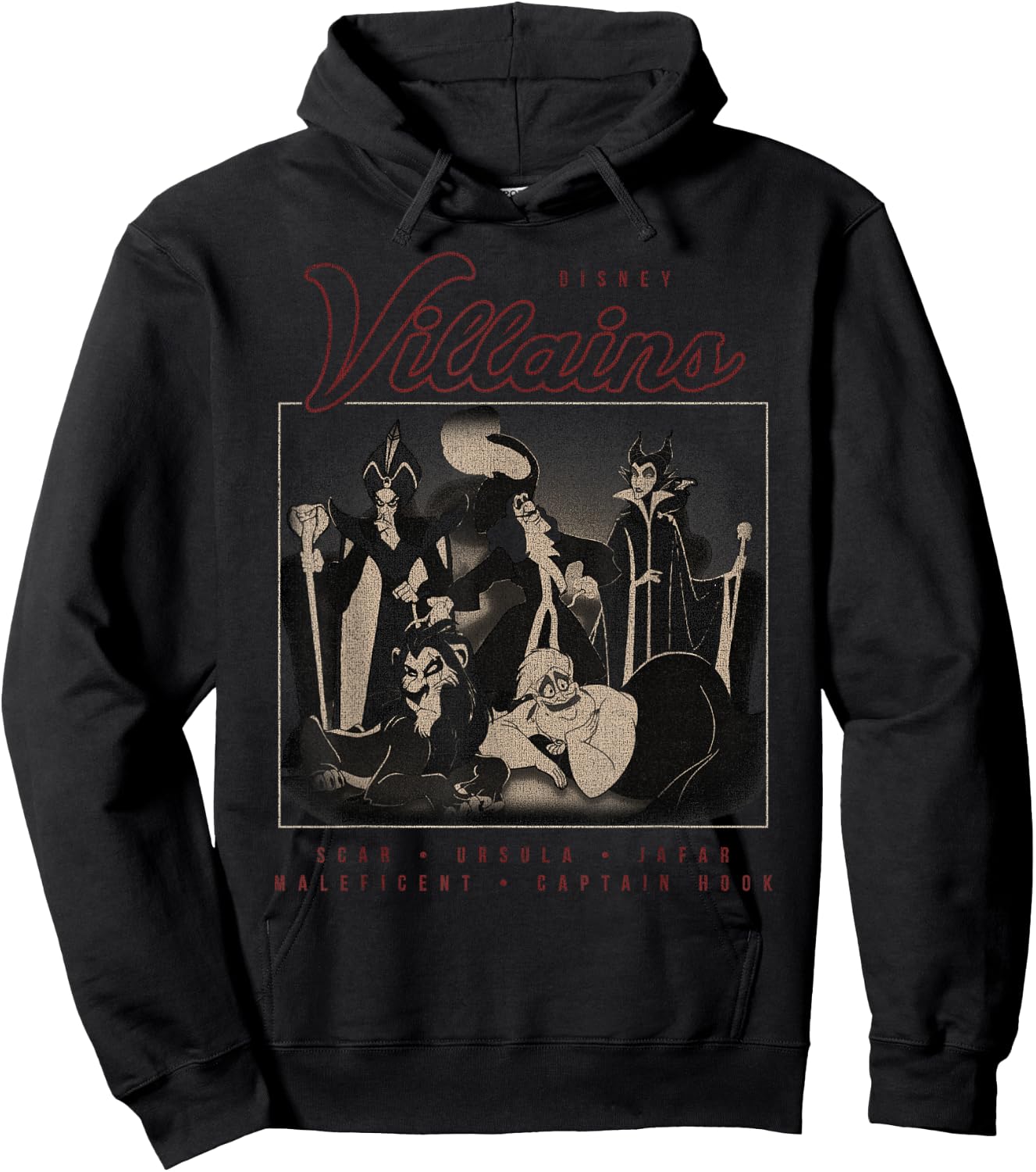 Disney Villains Group Portrait Hoodie - Hoodie | Black