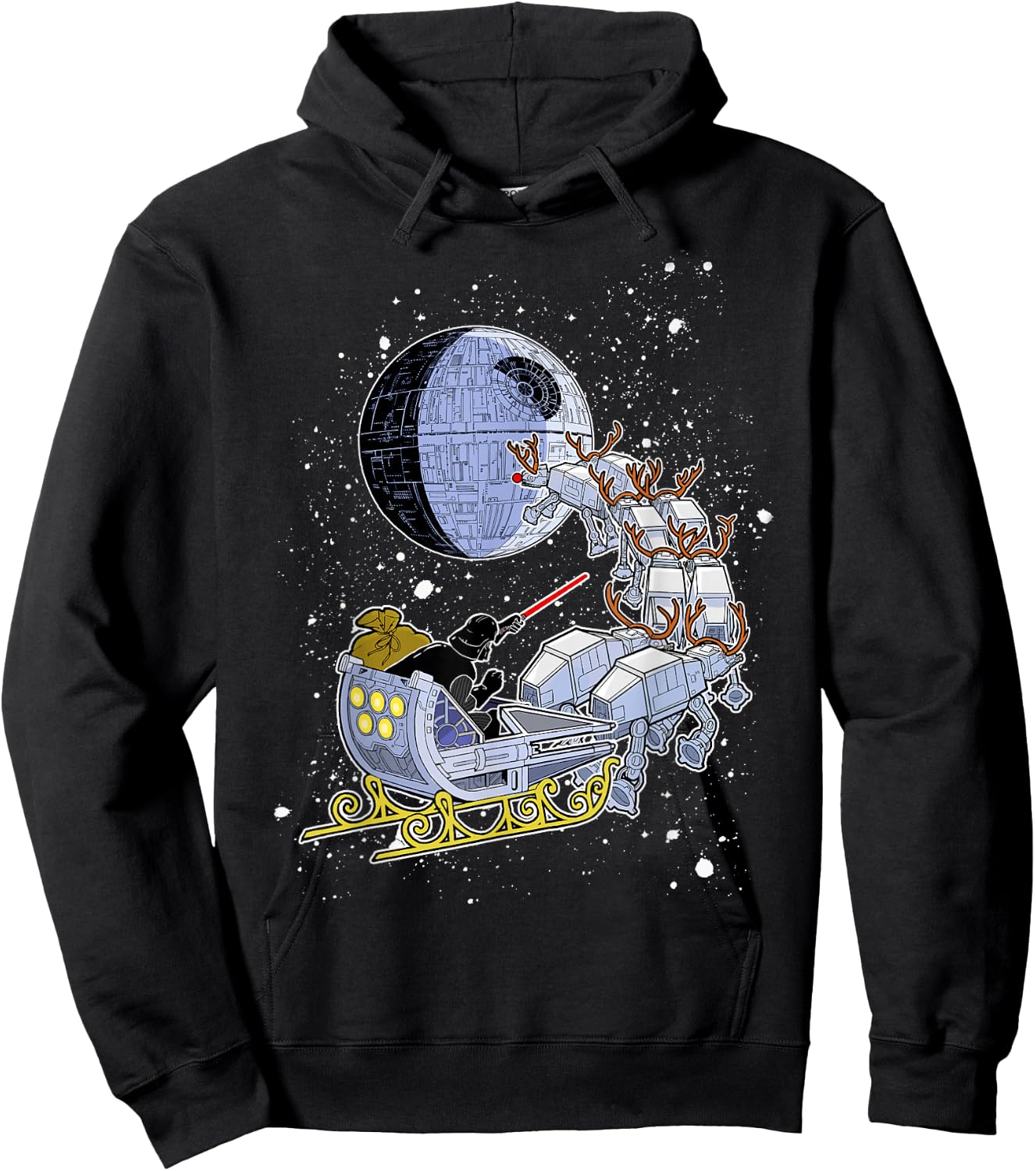 Star Wars Vader Open Sleigh Hoodie - Hoodie | Black