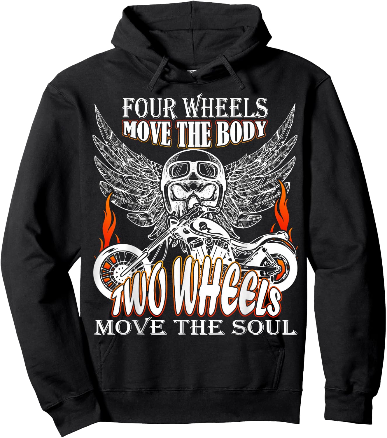 Motorbike motorcyclist biker chopper bike motorcycles Hoodie - Hoodie | Black