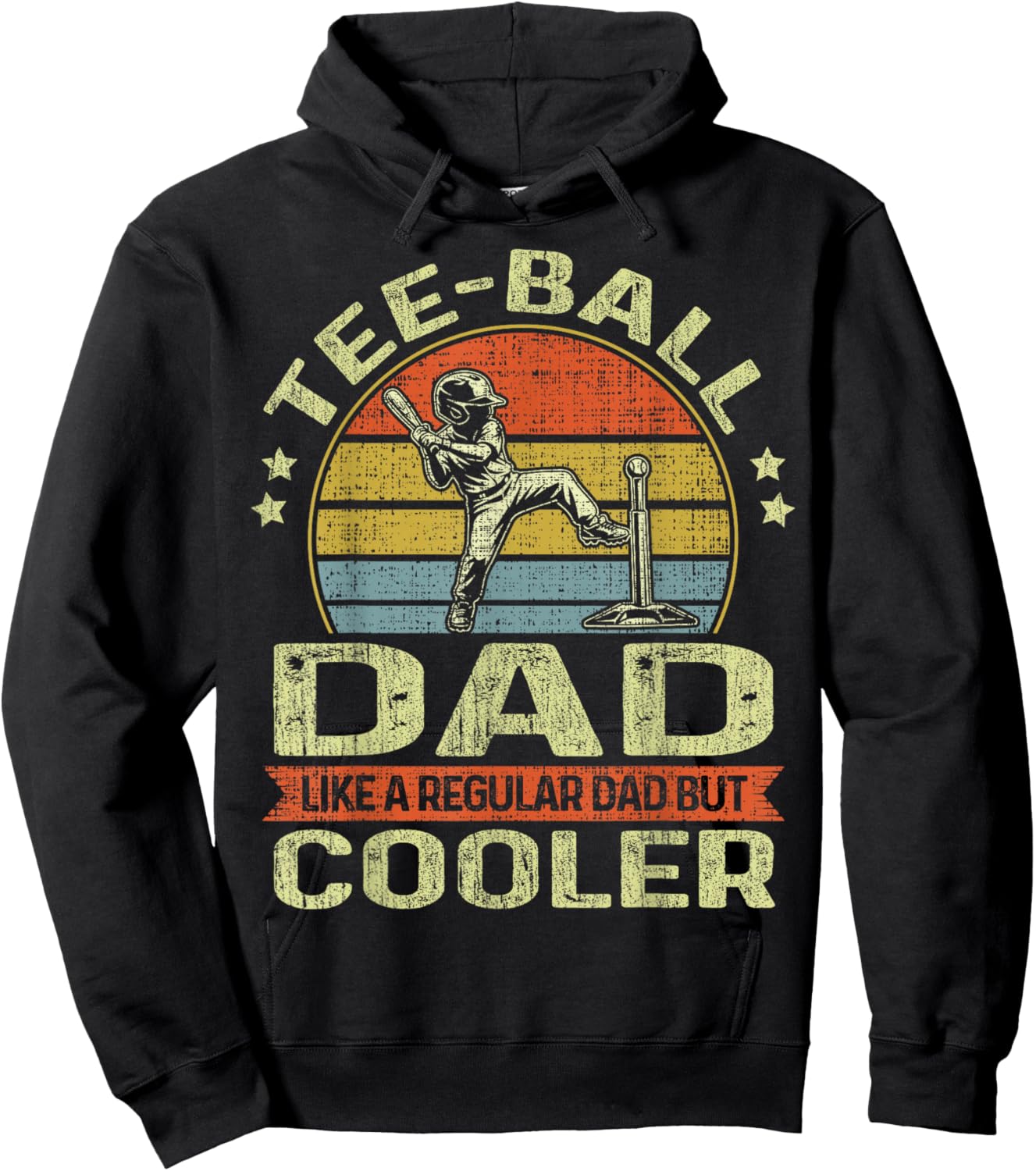 Ball Dad Like A Regular Dad But Cooler Funny Fathers Day Hoodie - Hoodie | Black