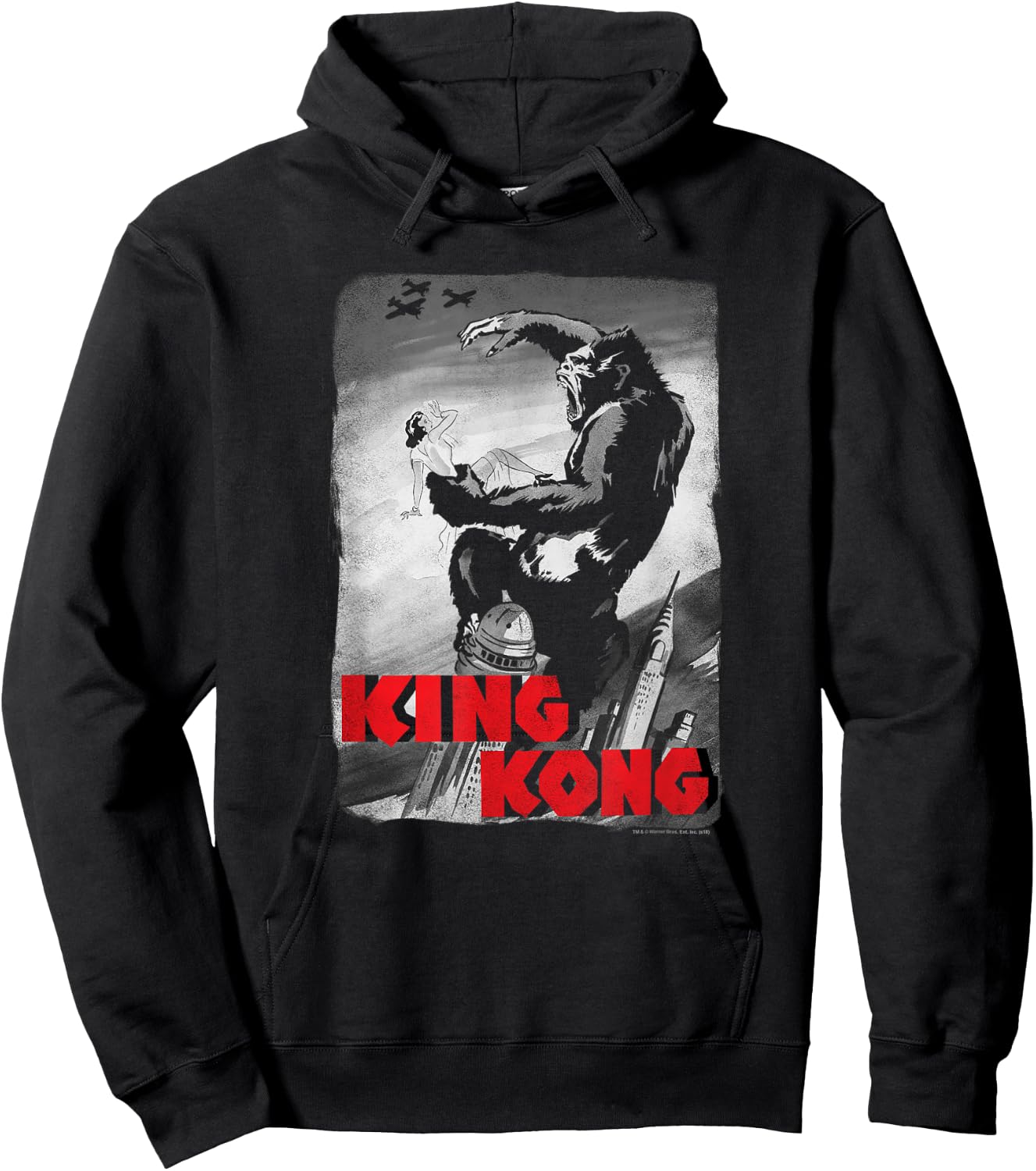 King Kong Planes Poster T Shirt Hoodie - Hoodie | Black
