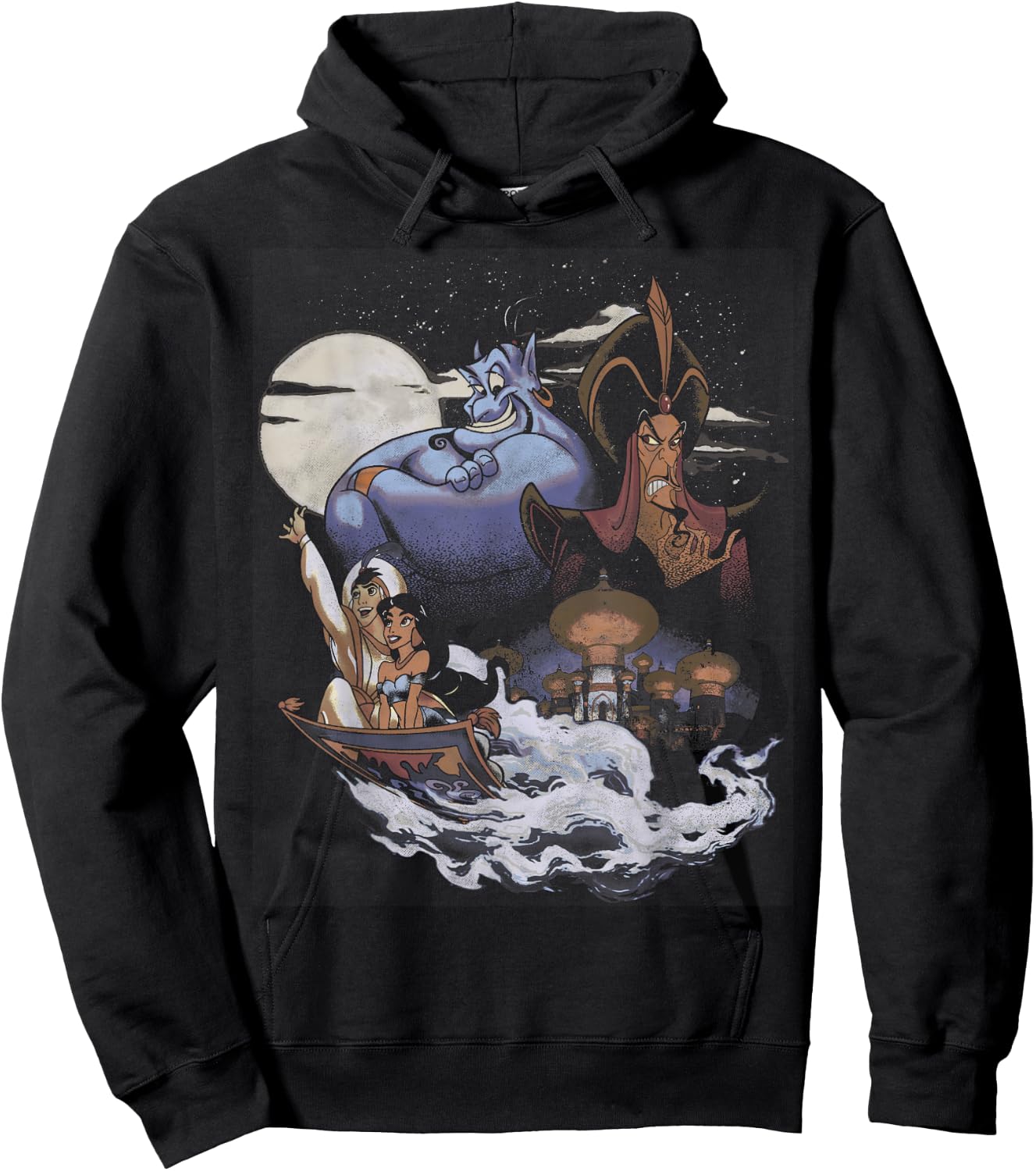 Disney Aladdin Winds of Agrabah Main Cast Graphic Hoodie - Hoodie | Black