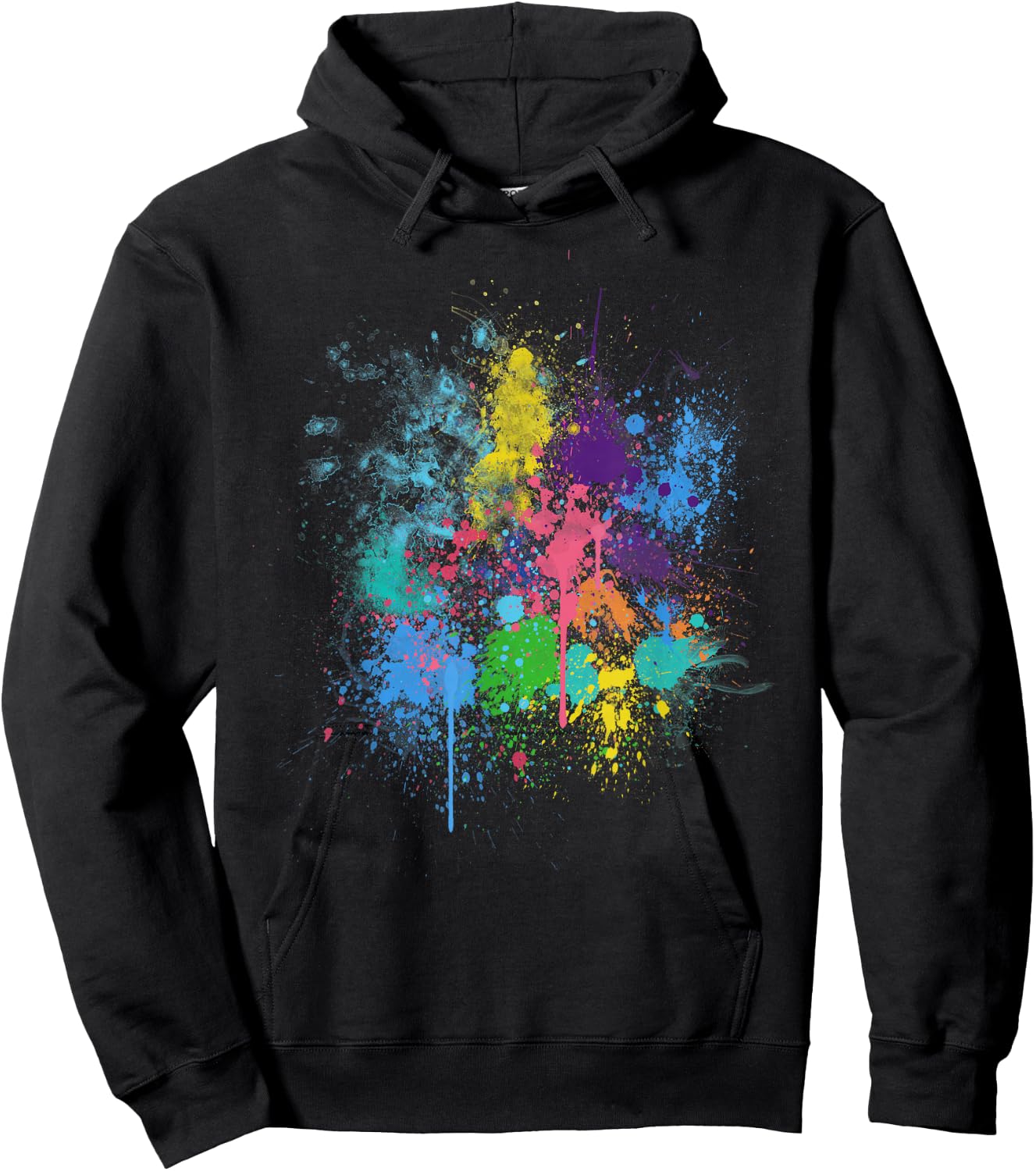 Pretty Abstract Paint Splatter Design Men Women Kids Hoodie - Hoodie | Black