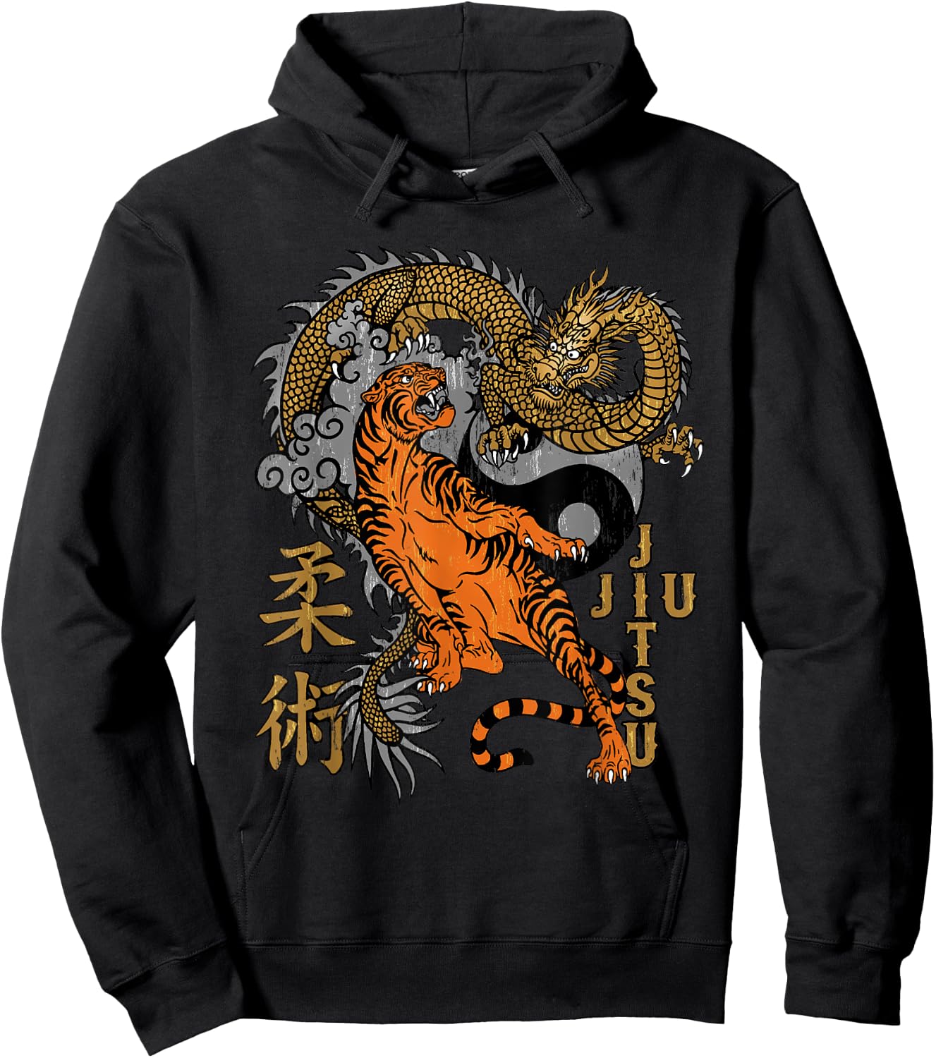 Jiu Jitsu - Tiger and Dragon Epic Submission Hoodie - Hoodie | Black
