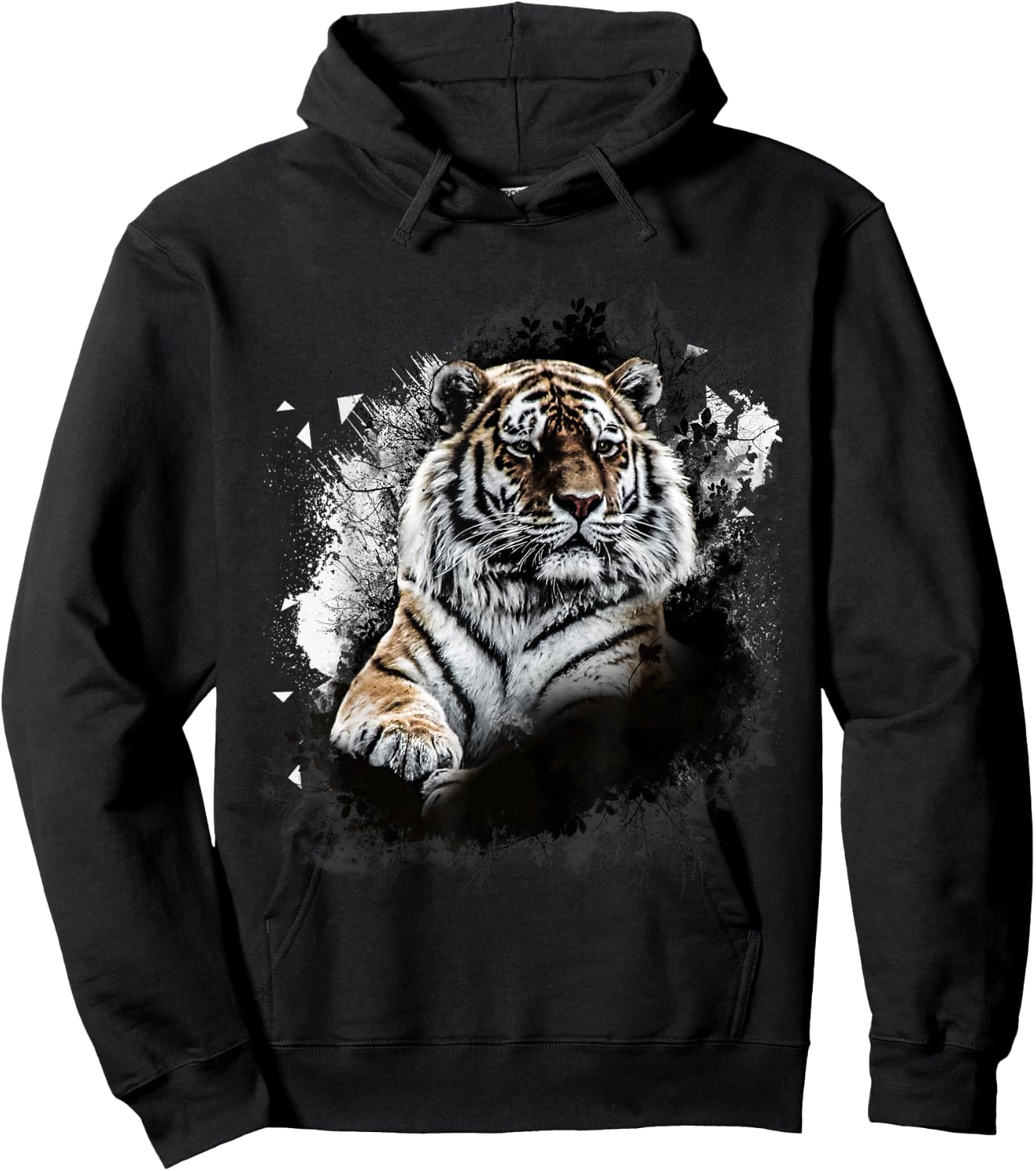 UAB KIDKIS Women's Tiger Pattern Hoodie - Hoodie | Black