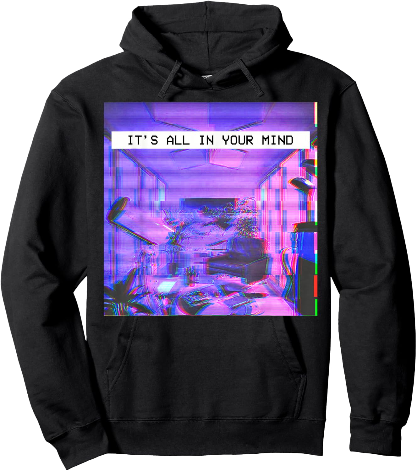 Vaporwave Aesthetic Style - Emotional Dream Hoodie - Hoodie | Black
