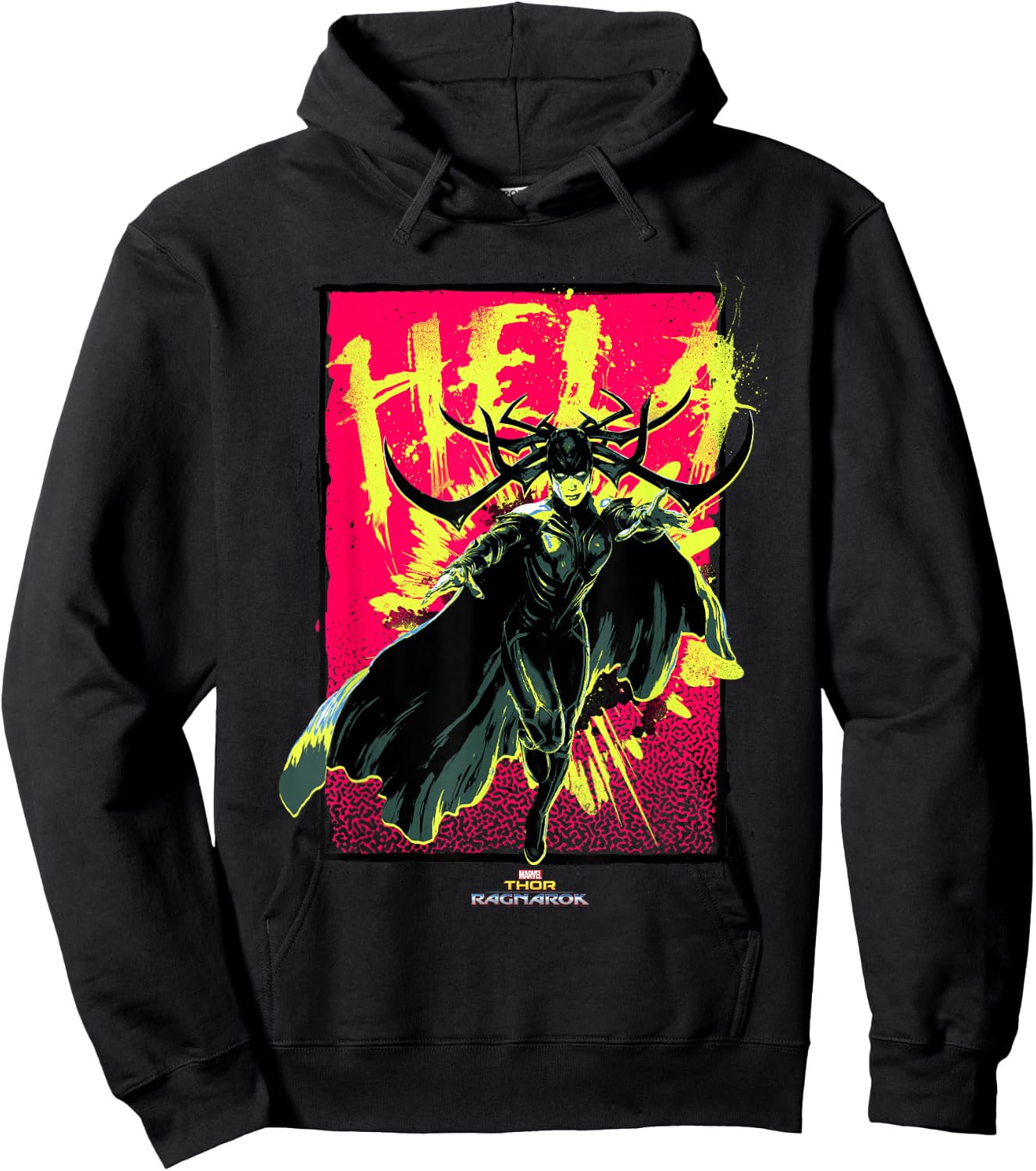 Marvel Thor: Ragnarok Hela Evil of Asgard Punk Rock Poster Hoodie - Hoodie | Black