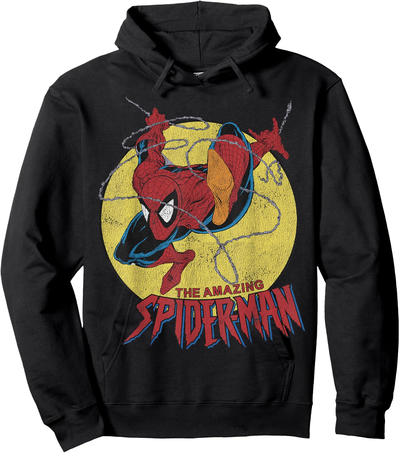 Marvel The Amazing Spider-Man Vintage Jump Logo Hoodie - Hoodie | Black