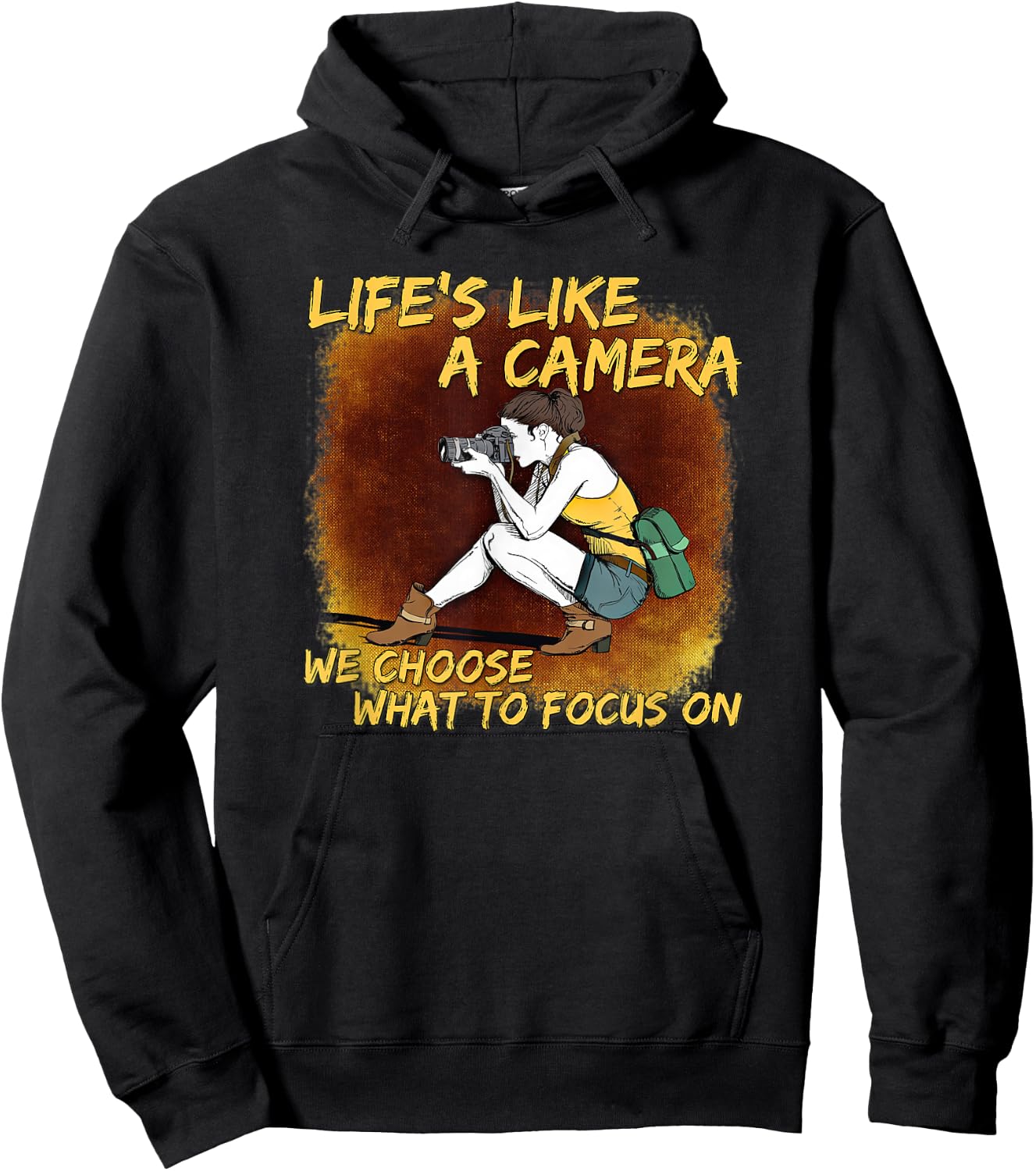 Photography - Life Like A Camera Photographer Hoodie - Hoodie | Black