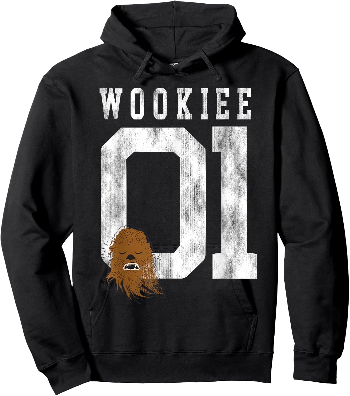 Star Wars Chewbacca Chewie Wookie Jersey Hoodie - Hoodie | Black