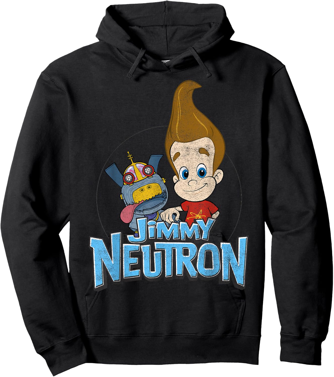 Jimmy Neutron Goddard Title Vintage Poster Hoodie - Hoodie | Black
