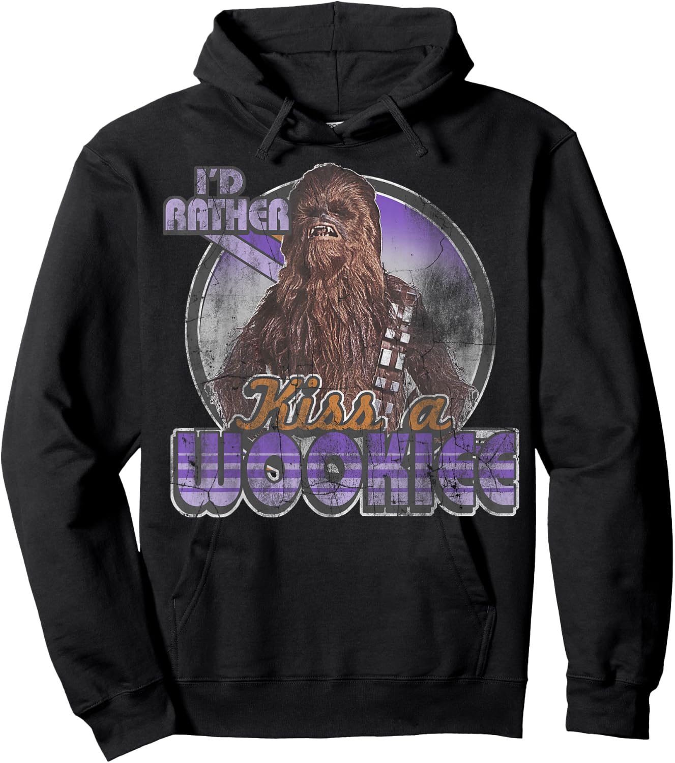 Star Wars Chewbacca Kiss A Wookiee Graphic Hoodie - Hoodie | Black