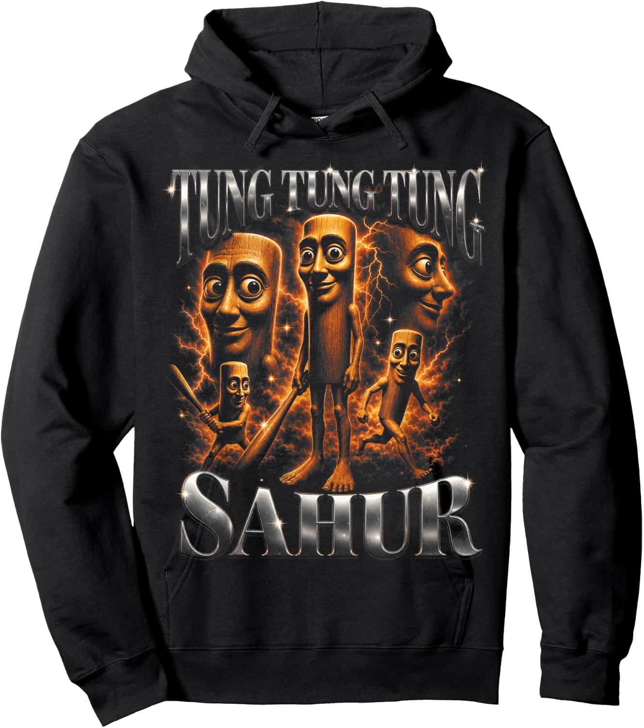 T-Shirt Hoodie - Hoodie | Black