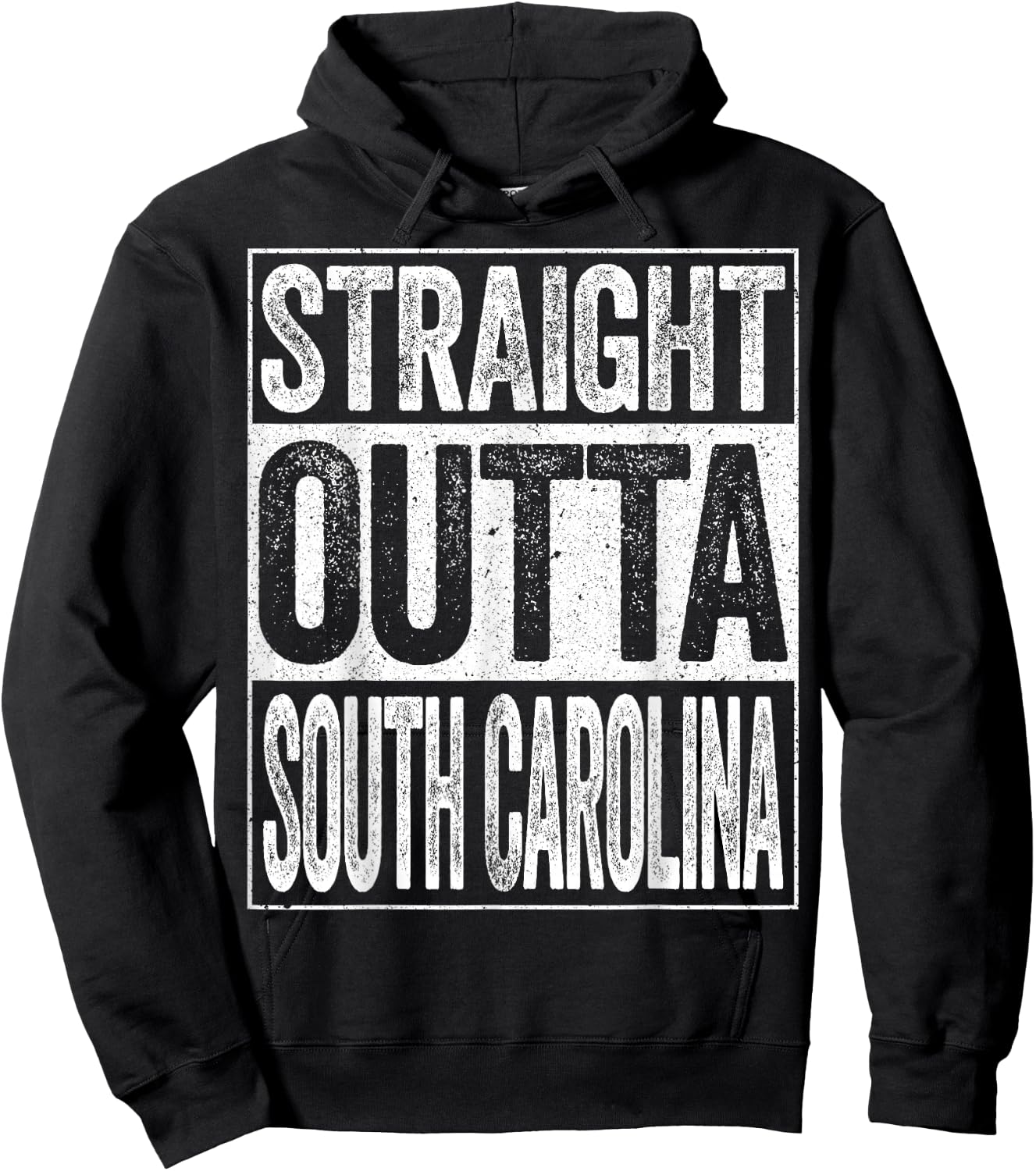 Straight Outta South Carolina Shirt Men Women Kids SC State Hoodie - Hoodie | Black