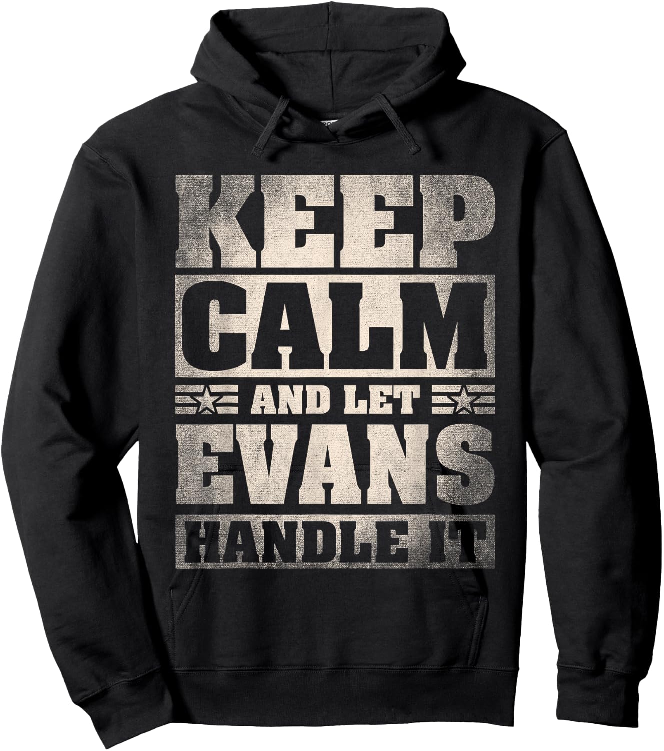 Evans Name Shirt Personalized Evans Last Name Hoodie - Hoodie | Black