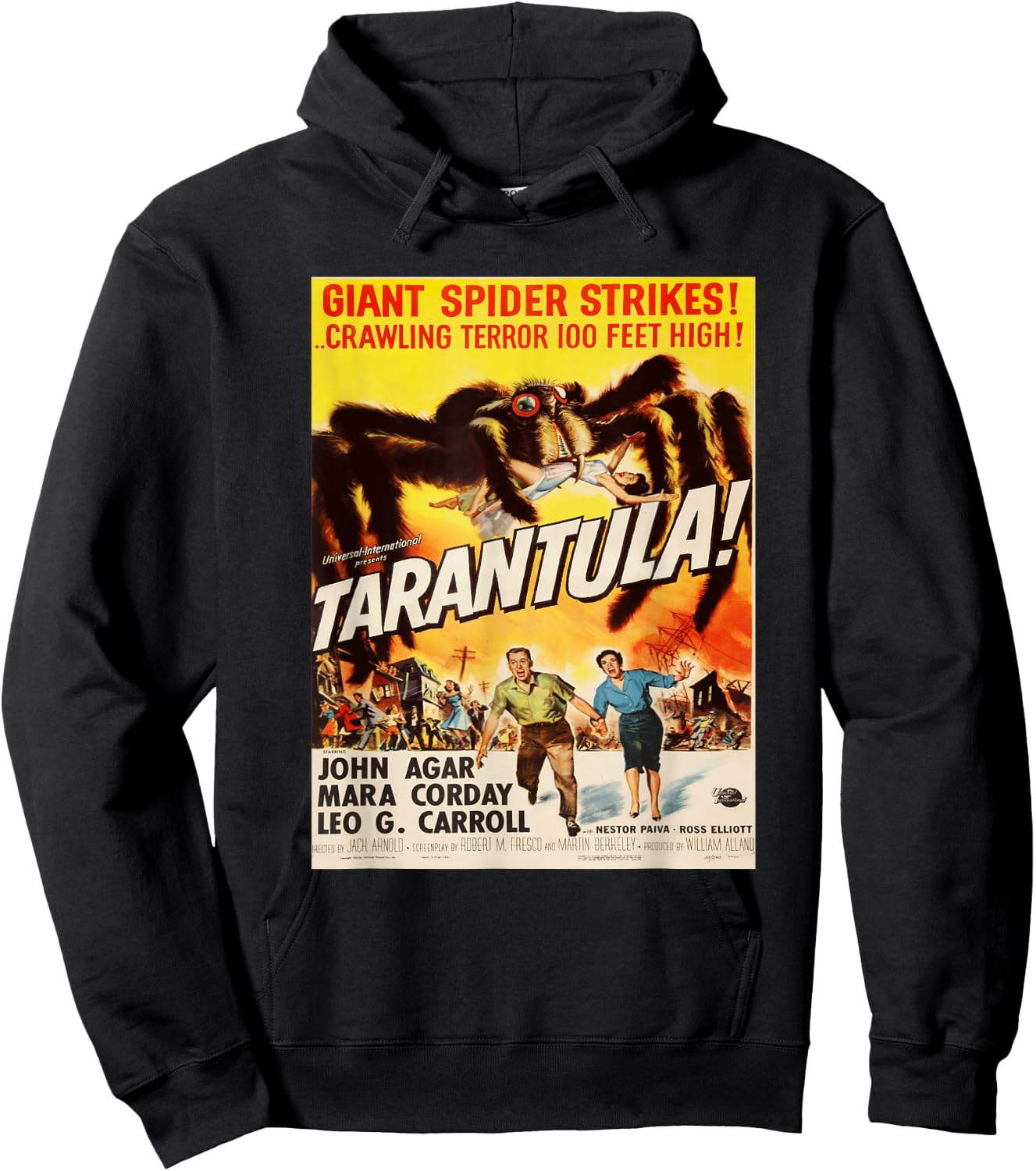 Giant Spider Tarantula, Sci-fi vintage movie poster Hoodie - Hoodie | Black