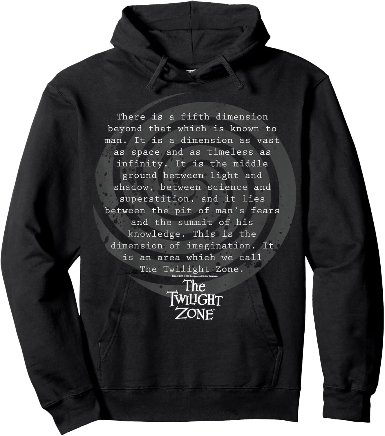 The Twilight Zone Opening Narration Quote Small Hoodie - Hoodie | Black