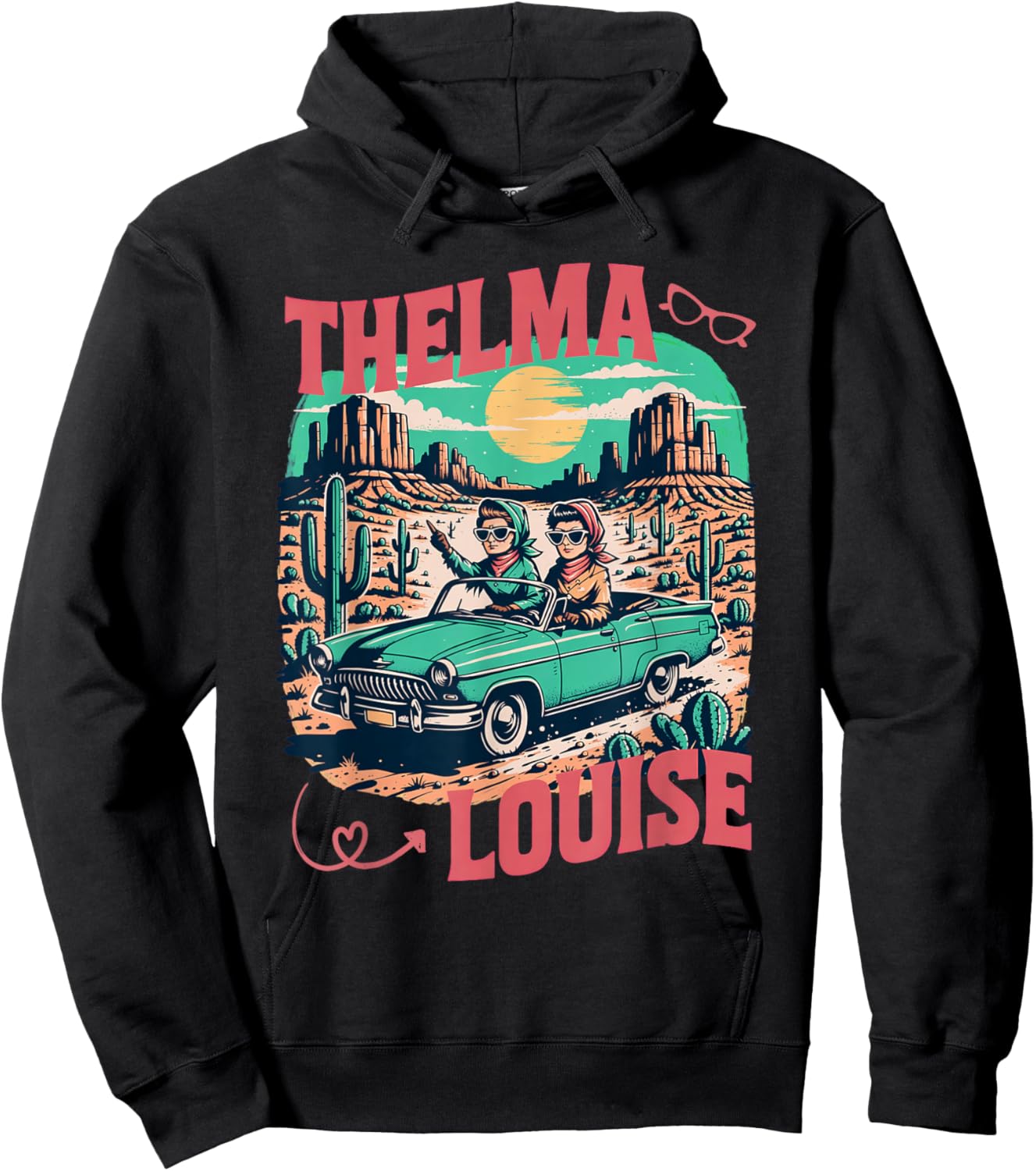 Every Thelma Needs A Louise Women Best Friends Hoodie - Hoodie | Black