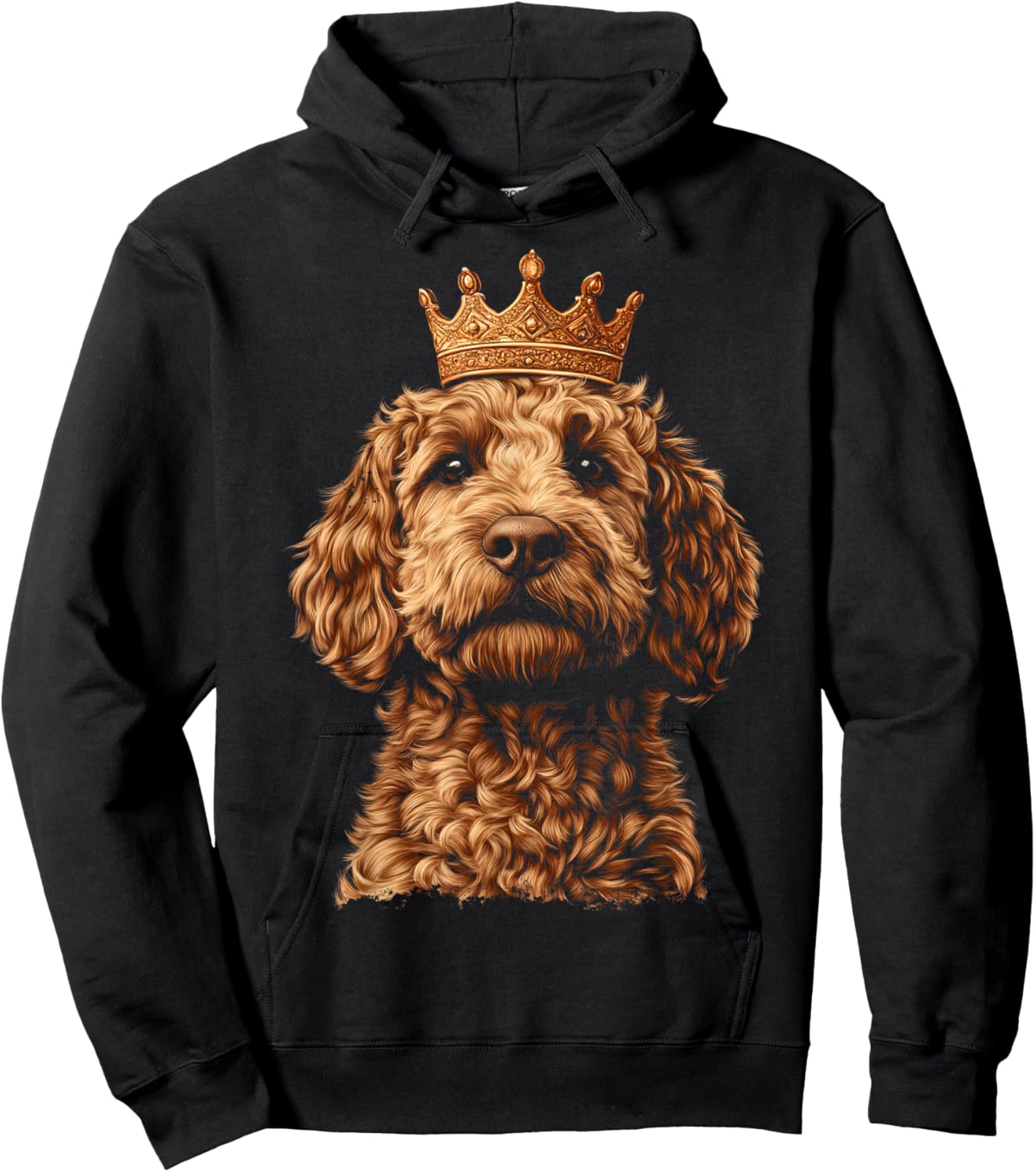Goldendoodle King Crown Hoodie - Hoodie | Black