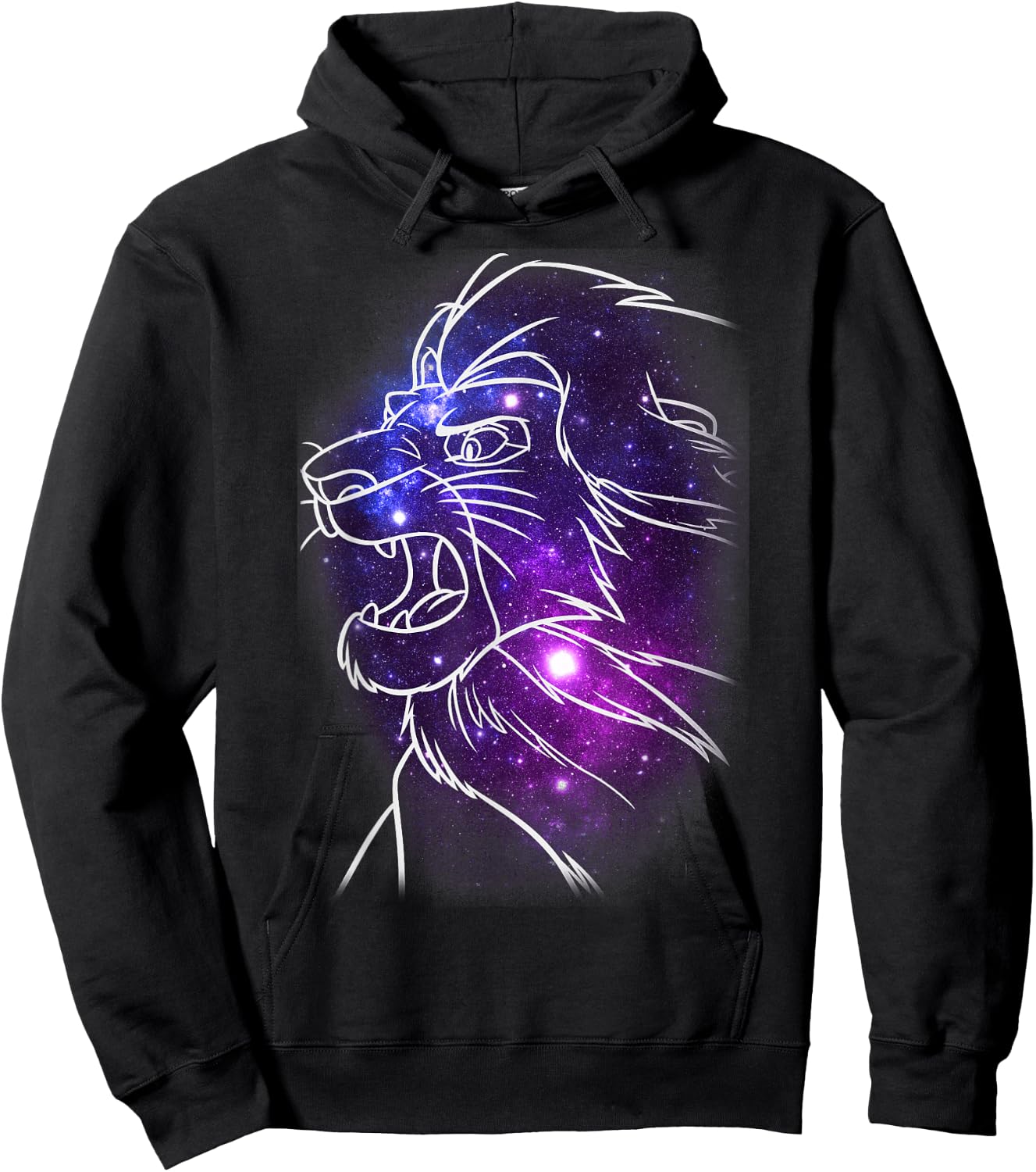 Disney Lion King Mufasa Galaxies Graphic Hoodie - Hoodie | Black