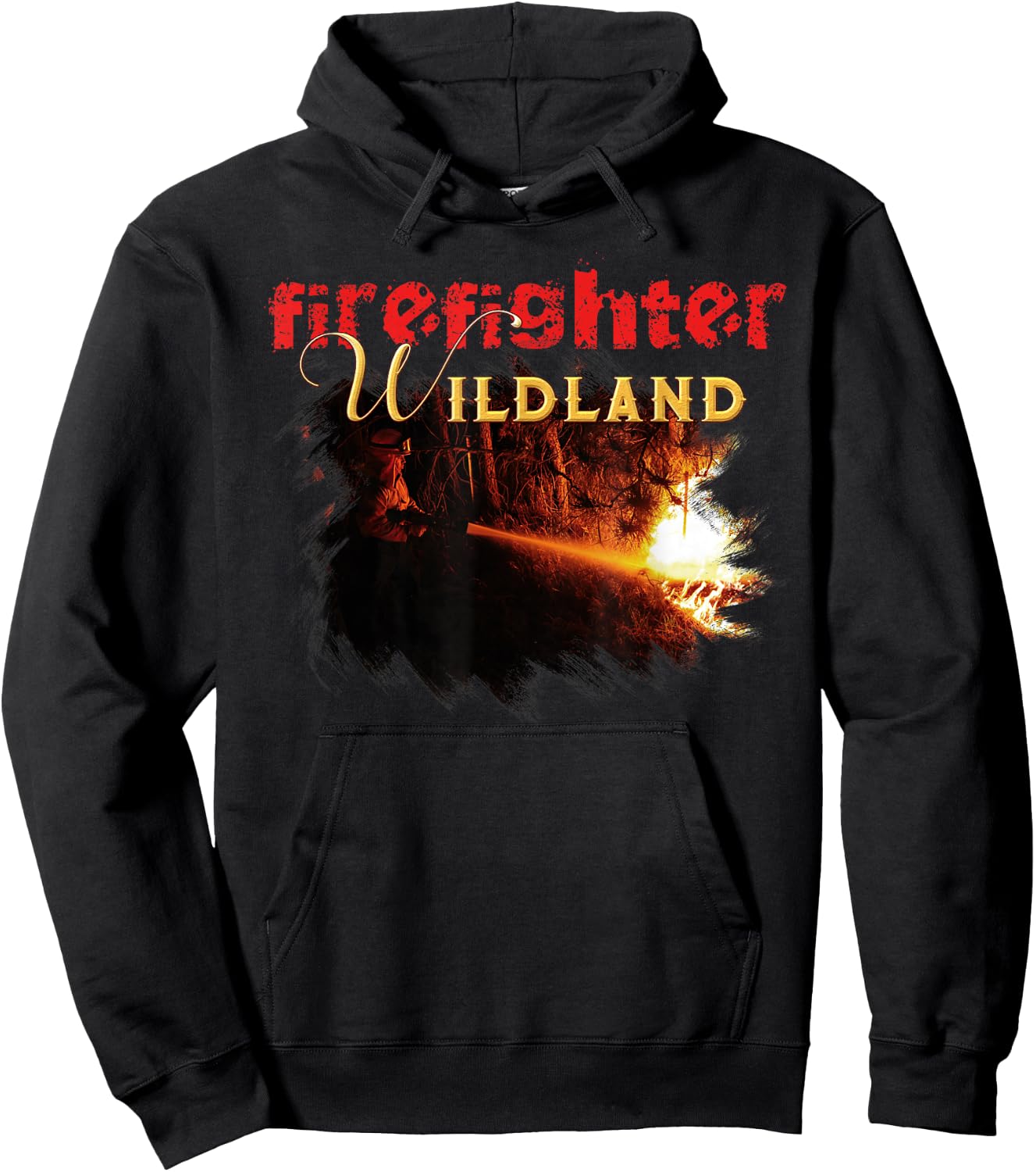 Wildland Firefighter Hoodie - Hoodie | Black