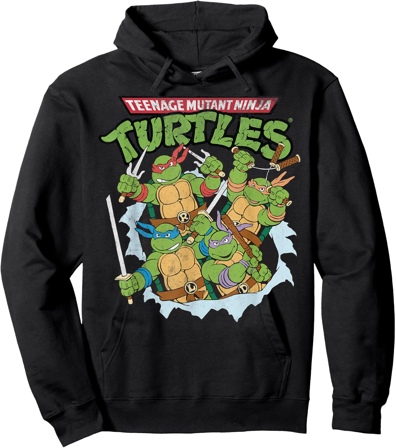 Teenage Mutant Ninja Turtles - break through Hoodie - Hoodie | Black