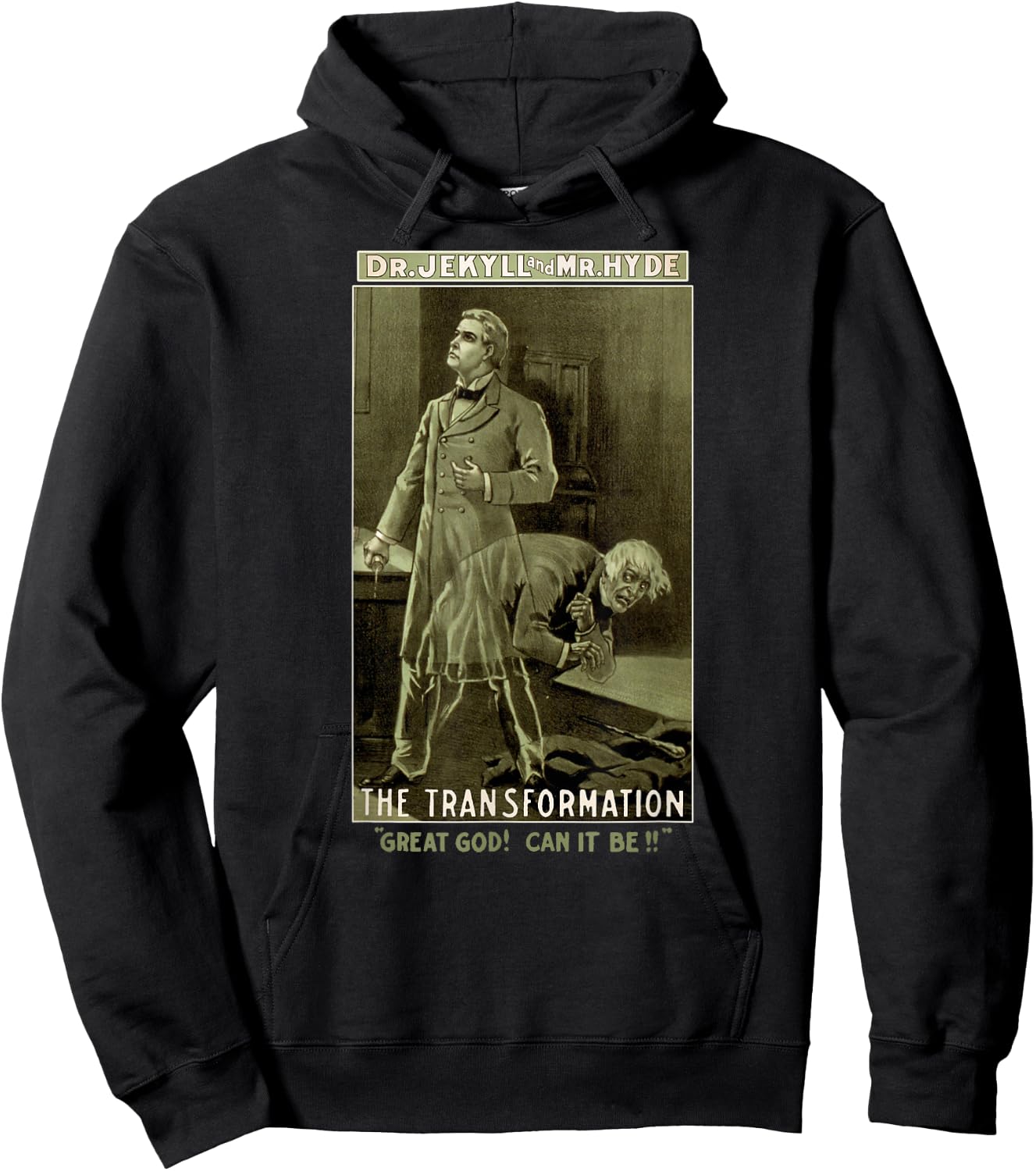 Dr Jekyll Mr Hyde Art-Strange Case of Dr Jekyll and Mr Hyde Hoodie - Hoodie | Black