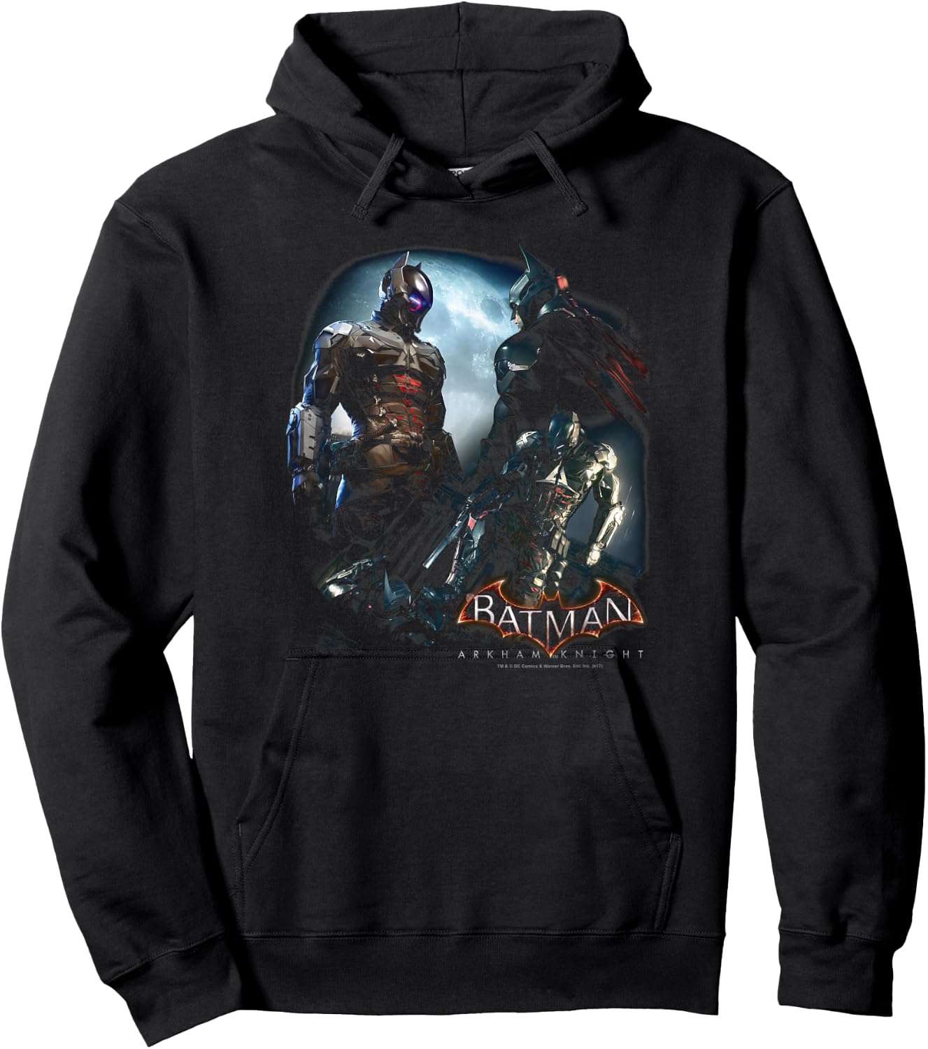 Batman: Arkham Knight Face Off Hoodie - Hoodie | Black