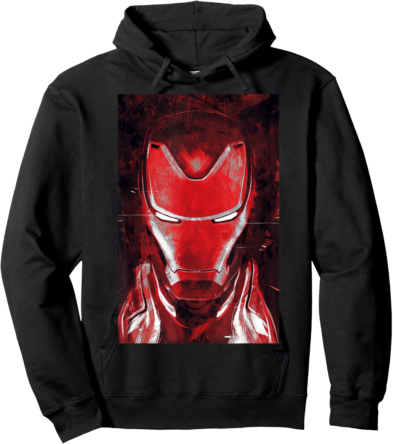 Marvel Avengers Endgame Red Iron Man Portrait Hoodie - Hoodie | Black