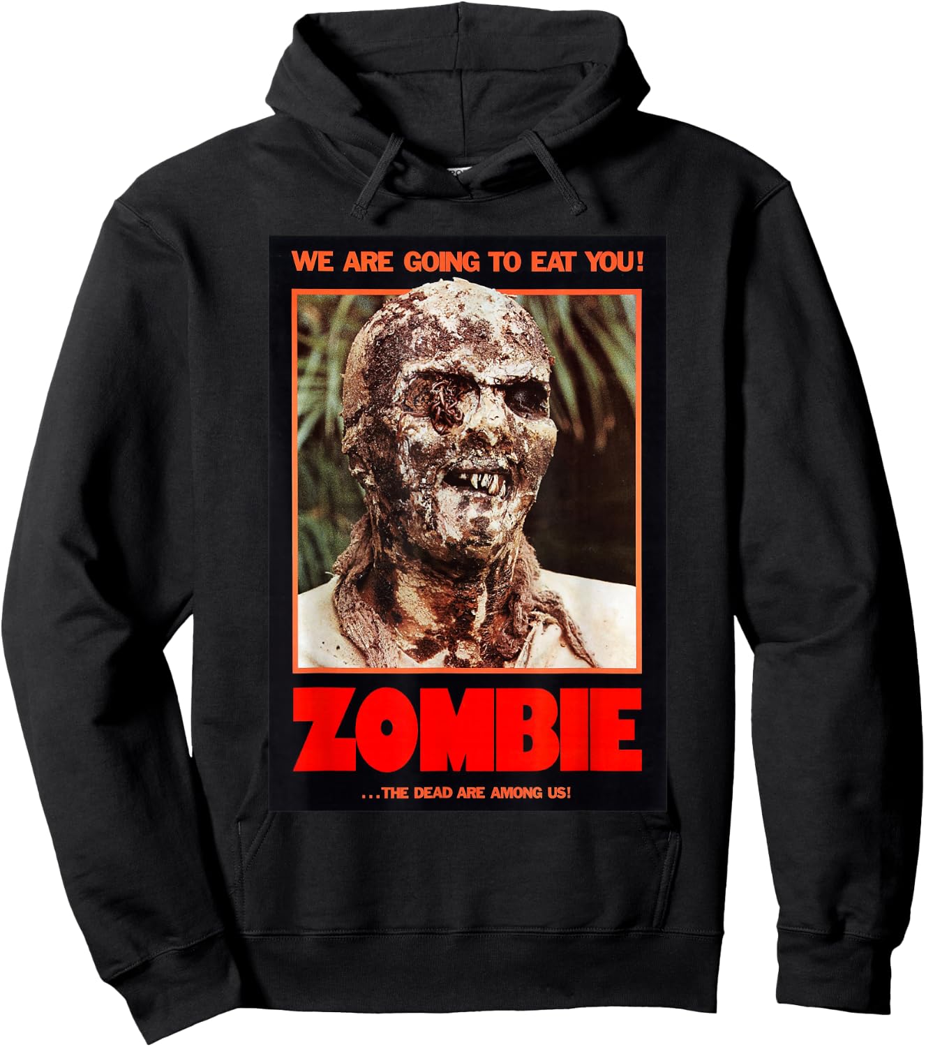 Zombie Funny B Horror Movie Poster Hoodie - Hoodie | Black