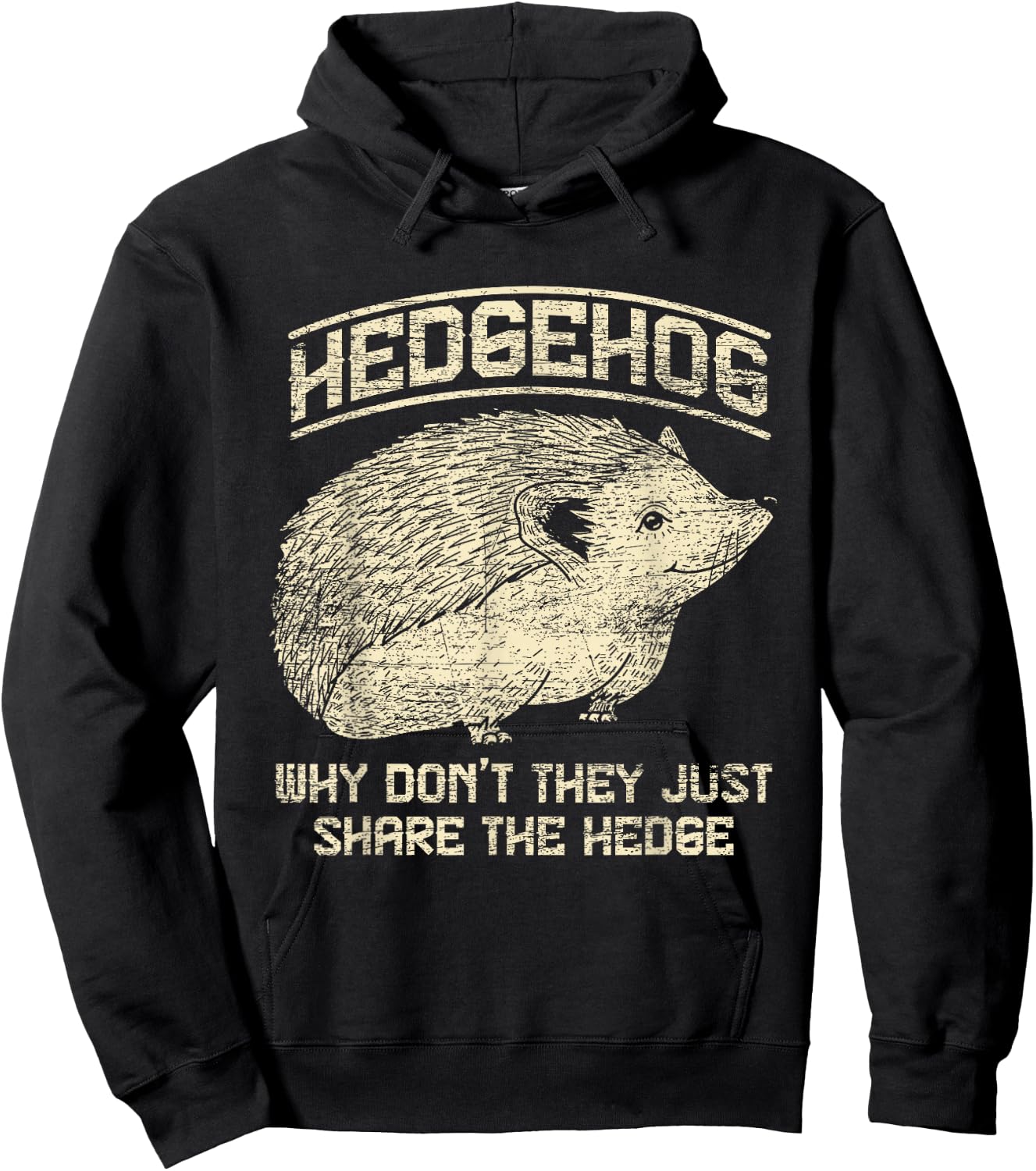Why don't they just divide the hedge hedgehog? Hoodie - Hoodie | Black
