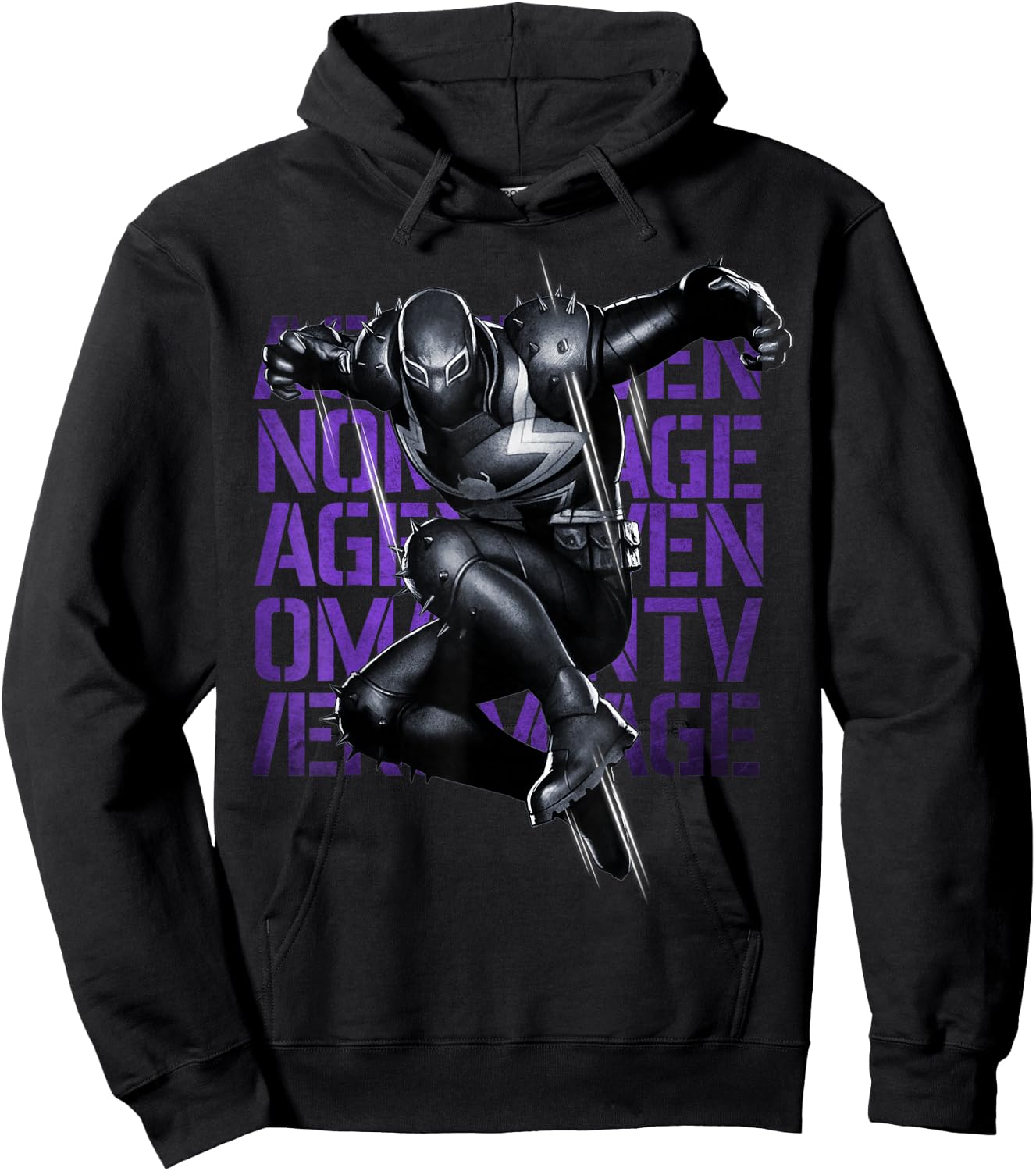 Marvel Agent Venom Reborn and Reformed Symbiote Portrait Hoodie - Hoodie | Black