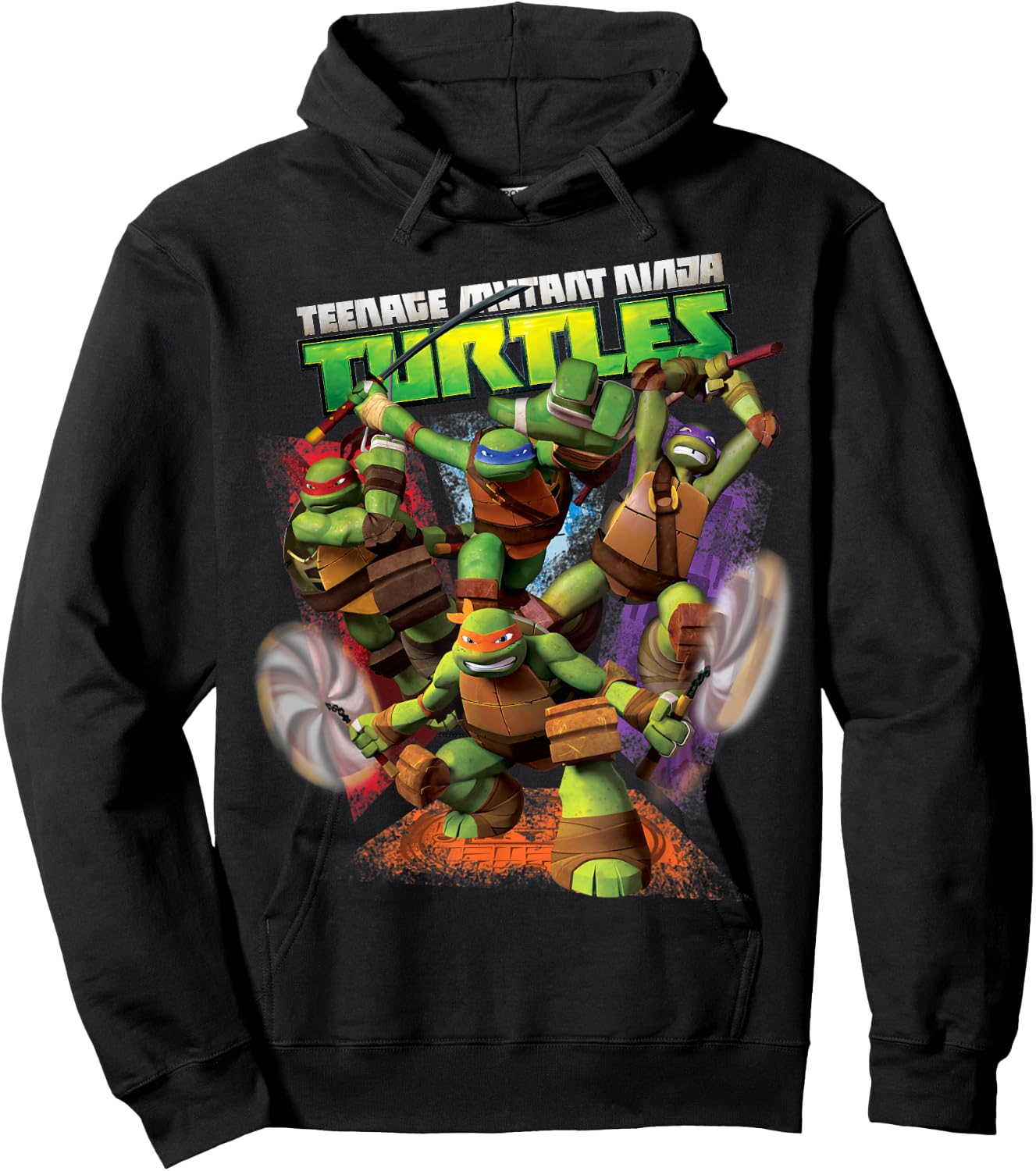 Teenage Mutant Ninja Turtles Action Fighting Hoodie - Hoodie | Black