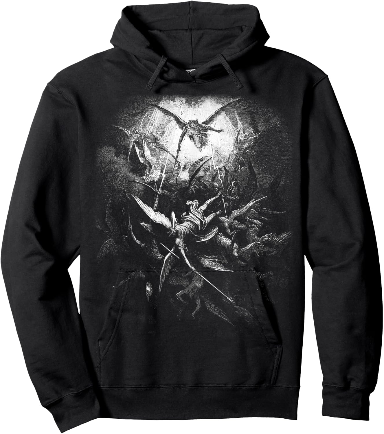 Gustave Dore - Michael Drives All Fallen Angels 1866 Hoodie - Hoodie | Black