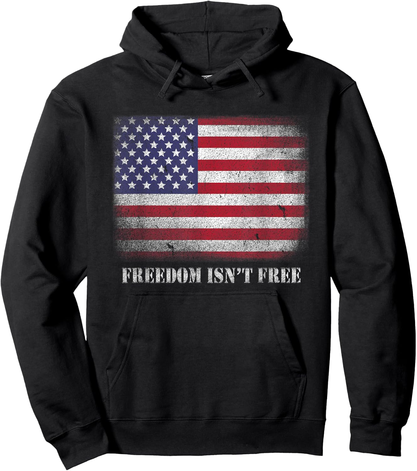 Freedom Isnt Free Freedom is Not Free Isn't Free Patriotic Hoodie - Hoodie | Black