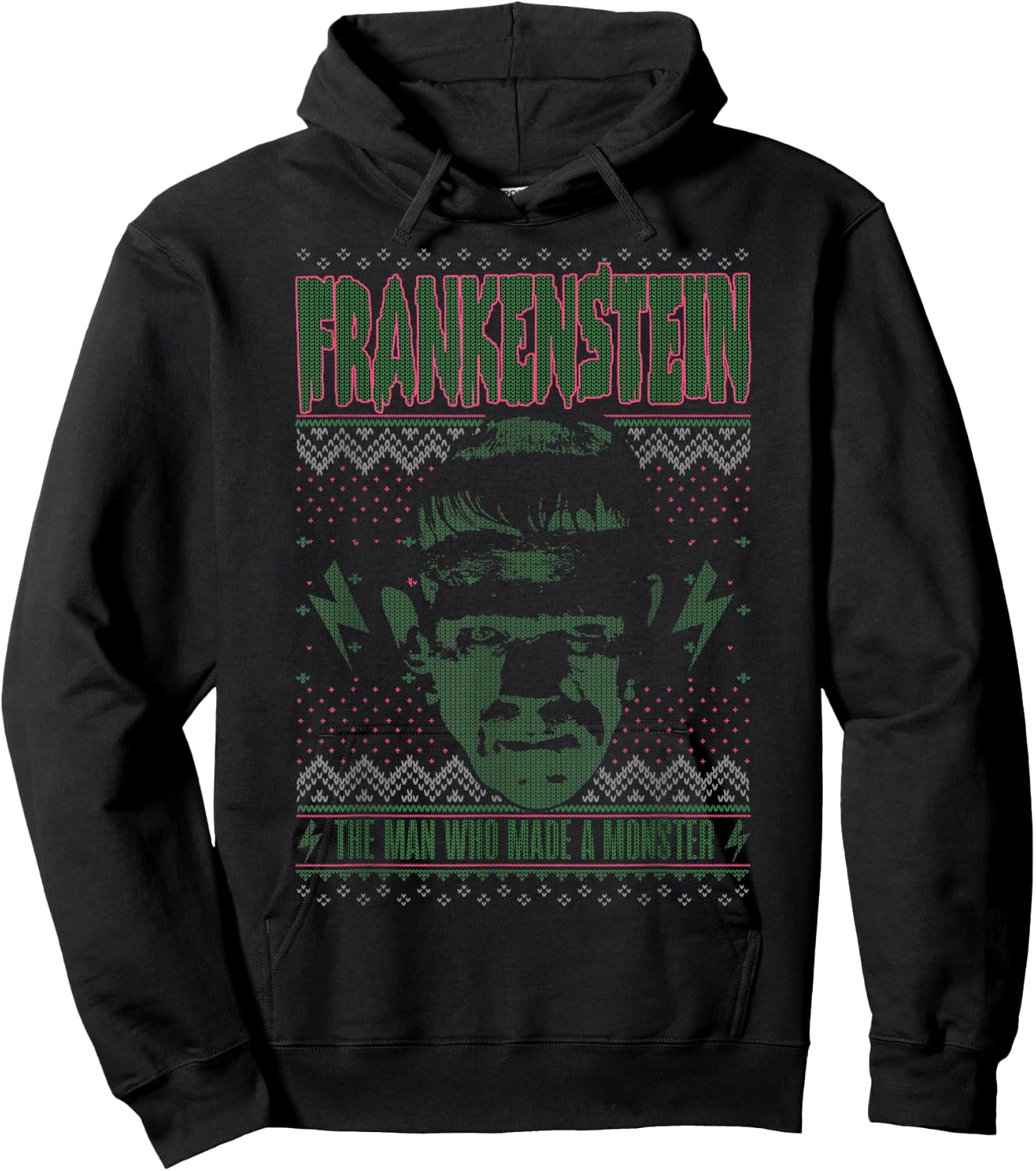 Universal Monsters Christmas Frankenstein Monster Hoodie - Hoodie | Black
