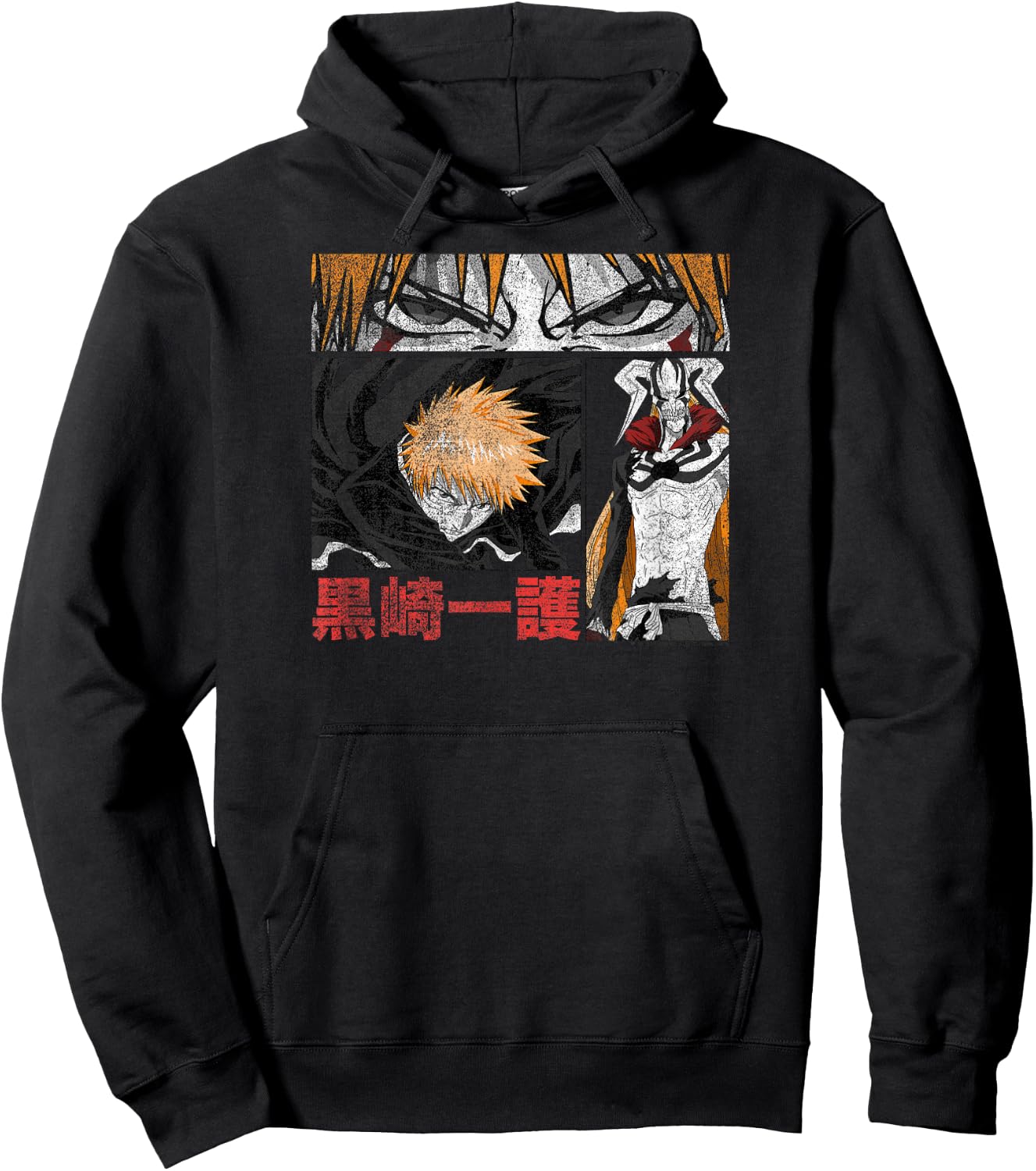 Bleach Graphic Ichigo Comic Book Style Anime Hoodie - Hoodie | Black