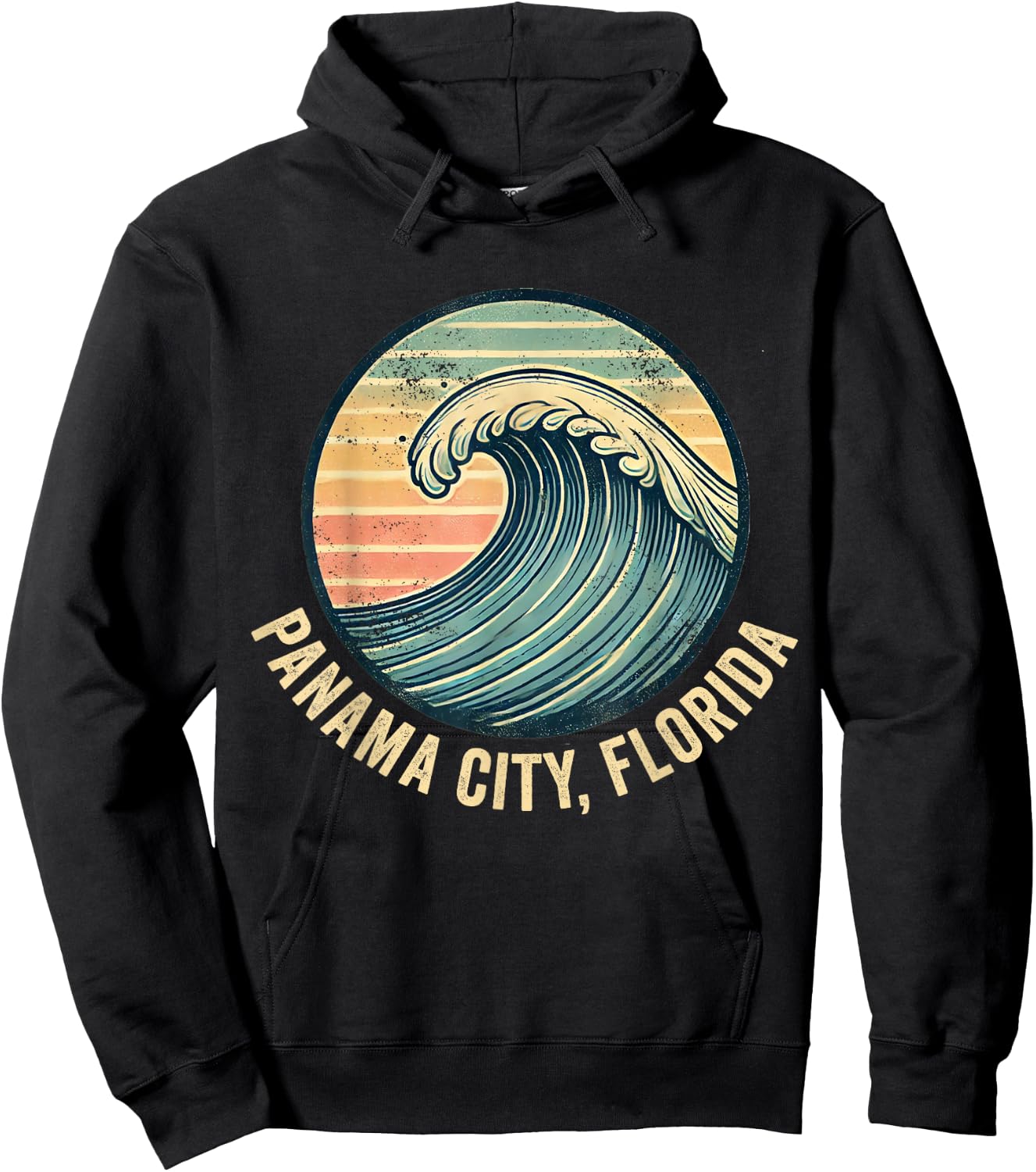 Panama City Beach Florida Souvenir Vacation Travel Reminder Hoodie - Hoodie | Black