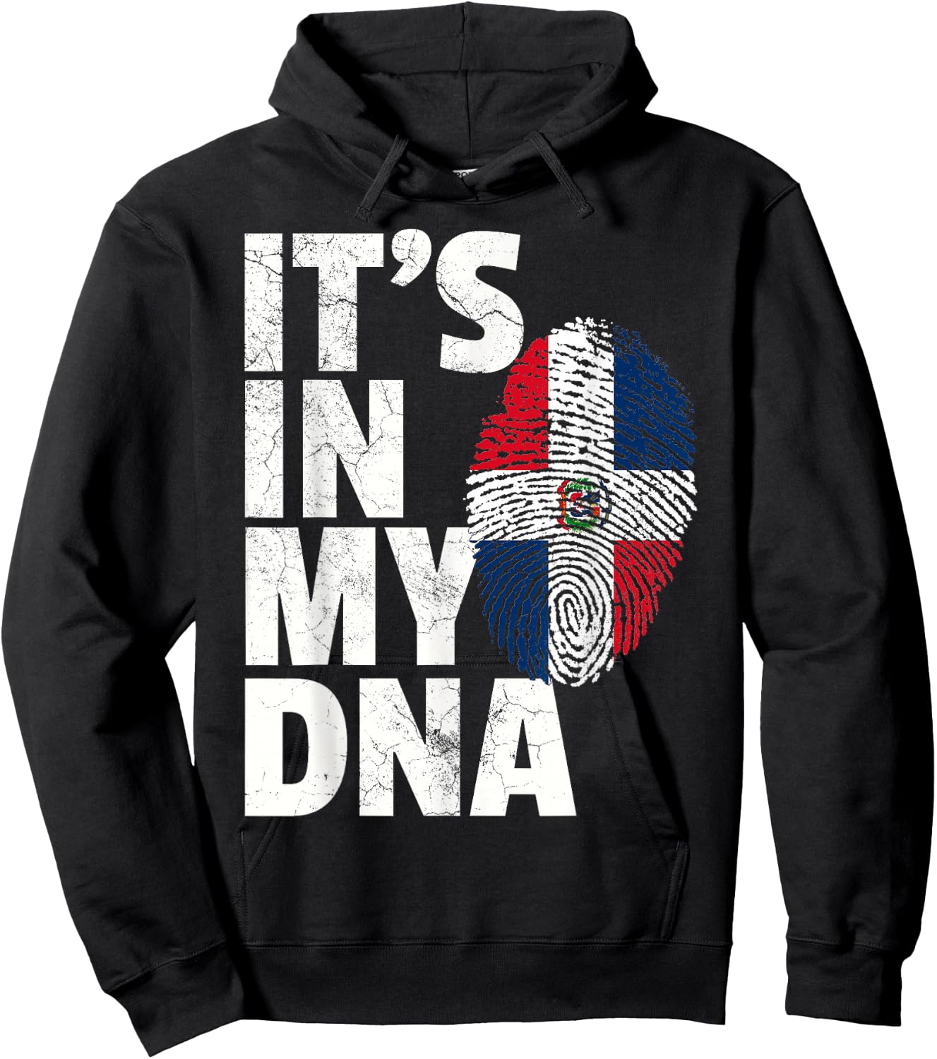 IT'S IN MY DNA Dominican Republic Flag Men Women Gift Hoodie - Hoodie | Black