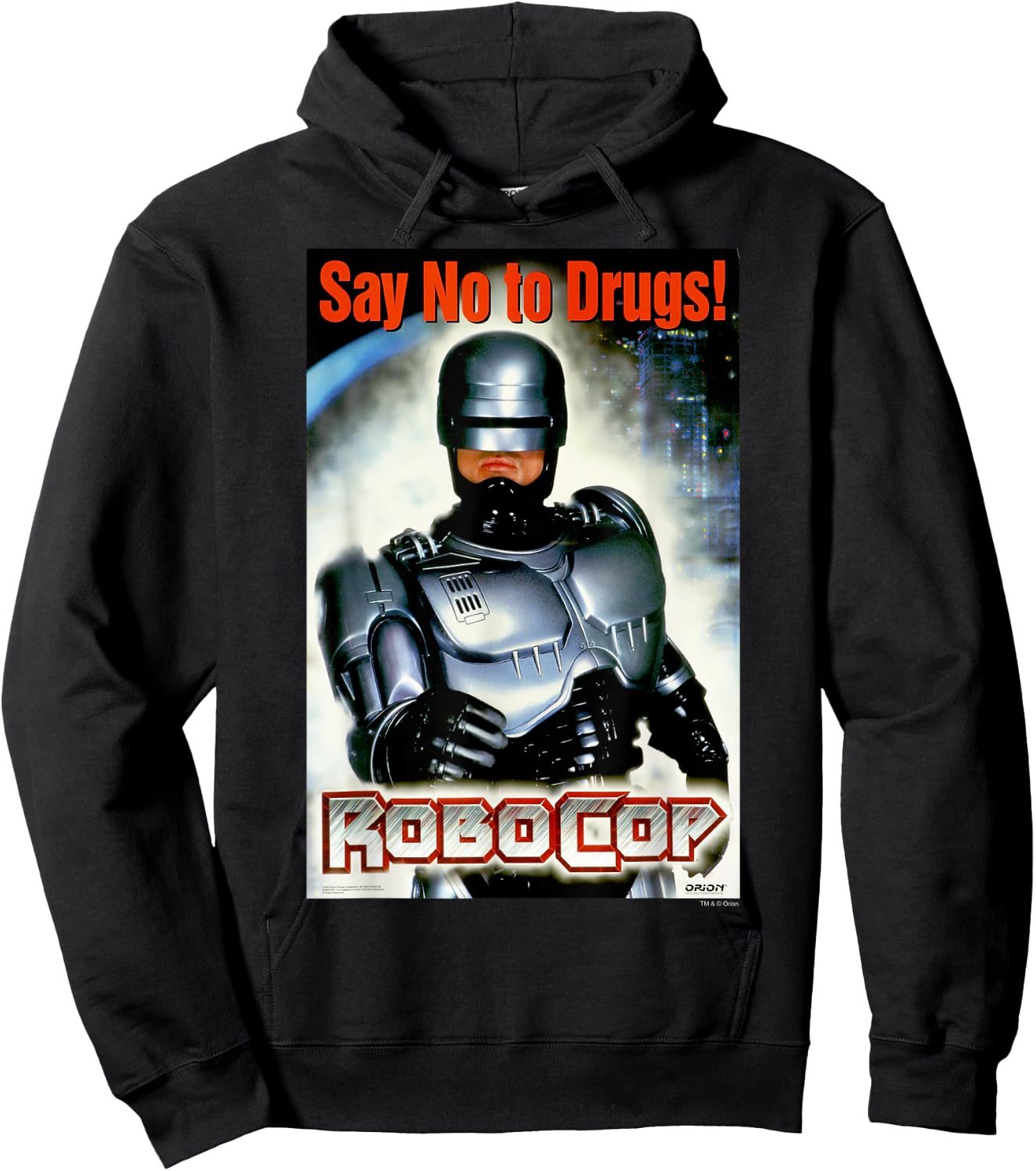 RoboCop Say No To Drugs Propaganda Logo Poster Hoodie - Hoodie | Black