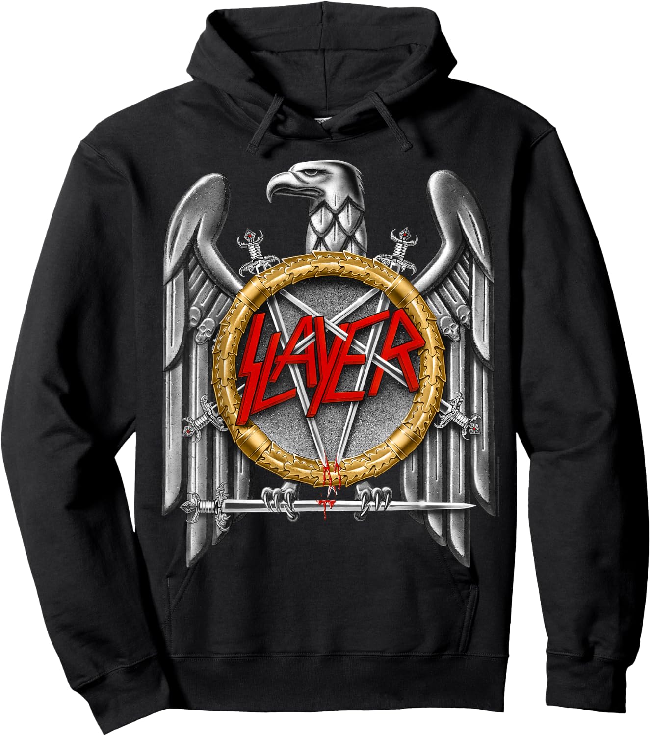 Slayer - Silver Eagle Hoodie - Hoodie | Black
