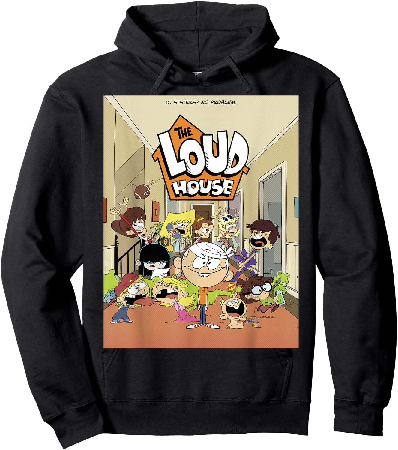 The Loud House Full Cast Poster Hoodie - Hoodie | Black