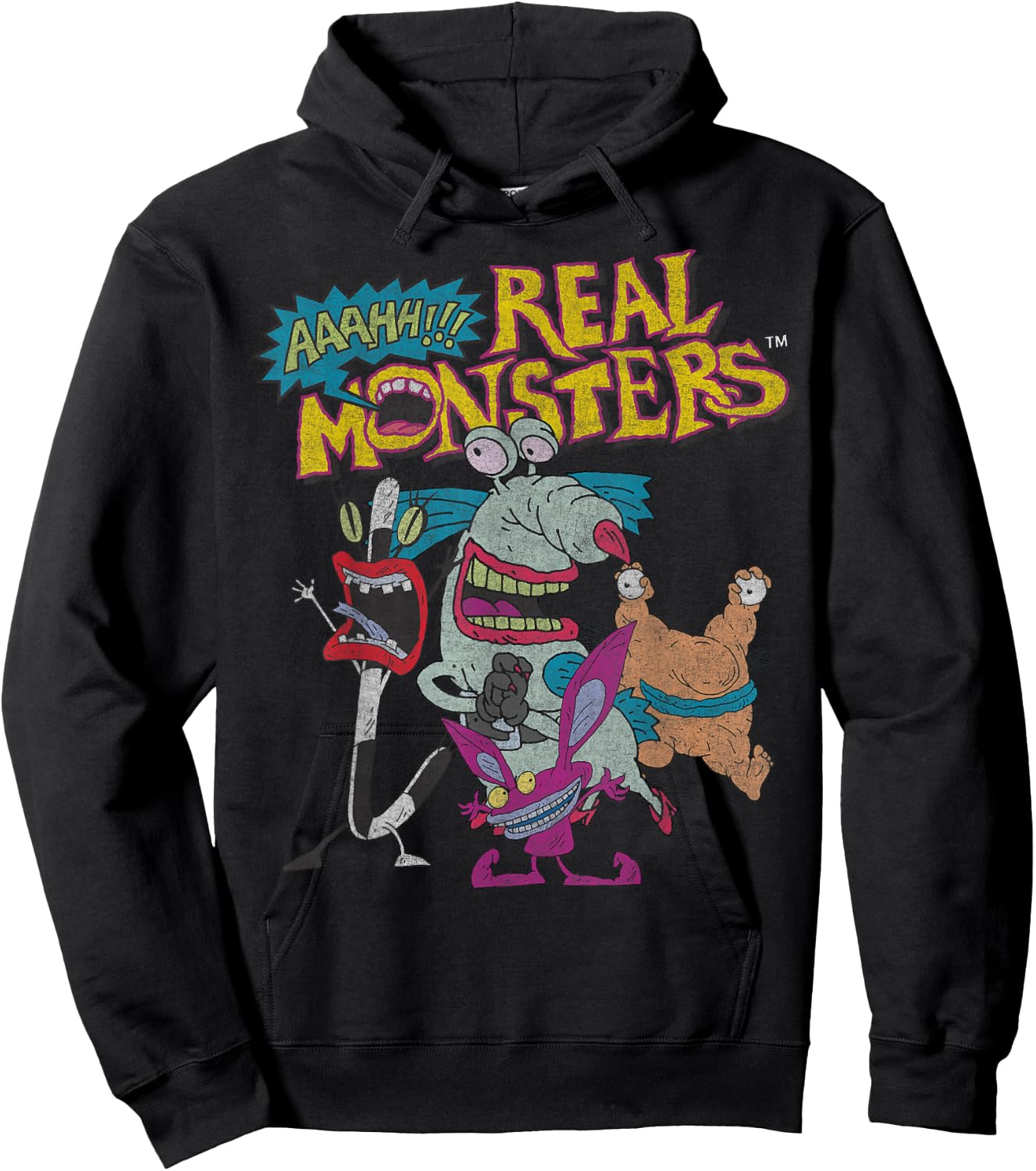 Nickelodeon Aaahh Real Monsters Character Hoodie - Hoodie | Black