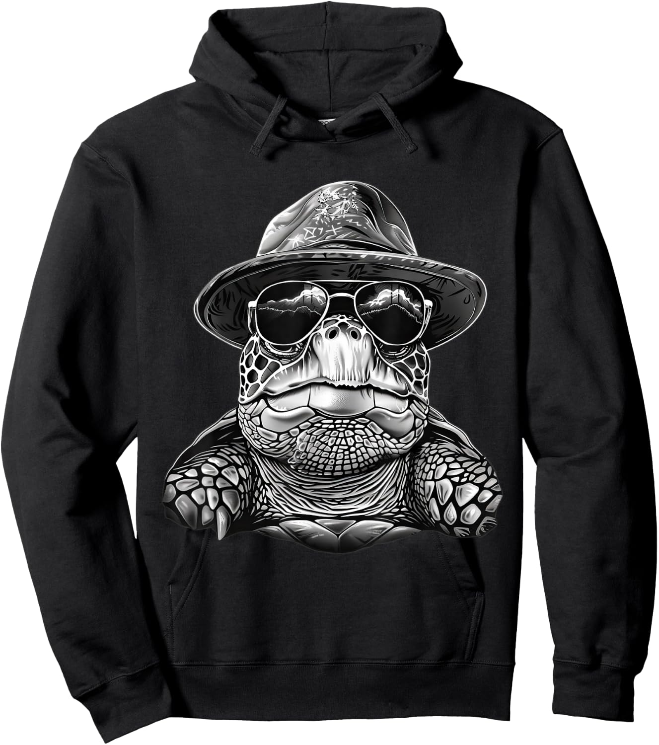 Turtle Sunglasses Hoodie - Hoodie | Black